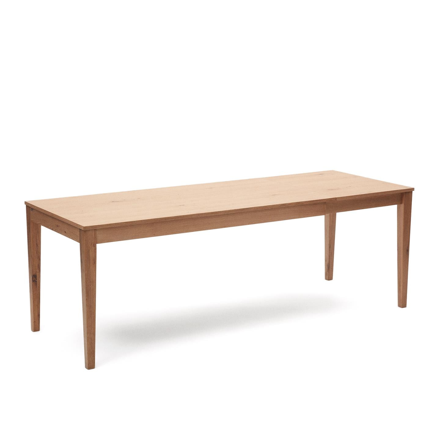 Kave Home Uitschuifbare Eettafel 'Yain' Eiken, 160-220 x 80cm