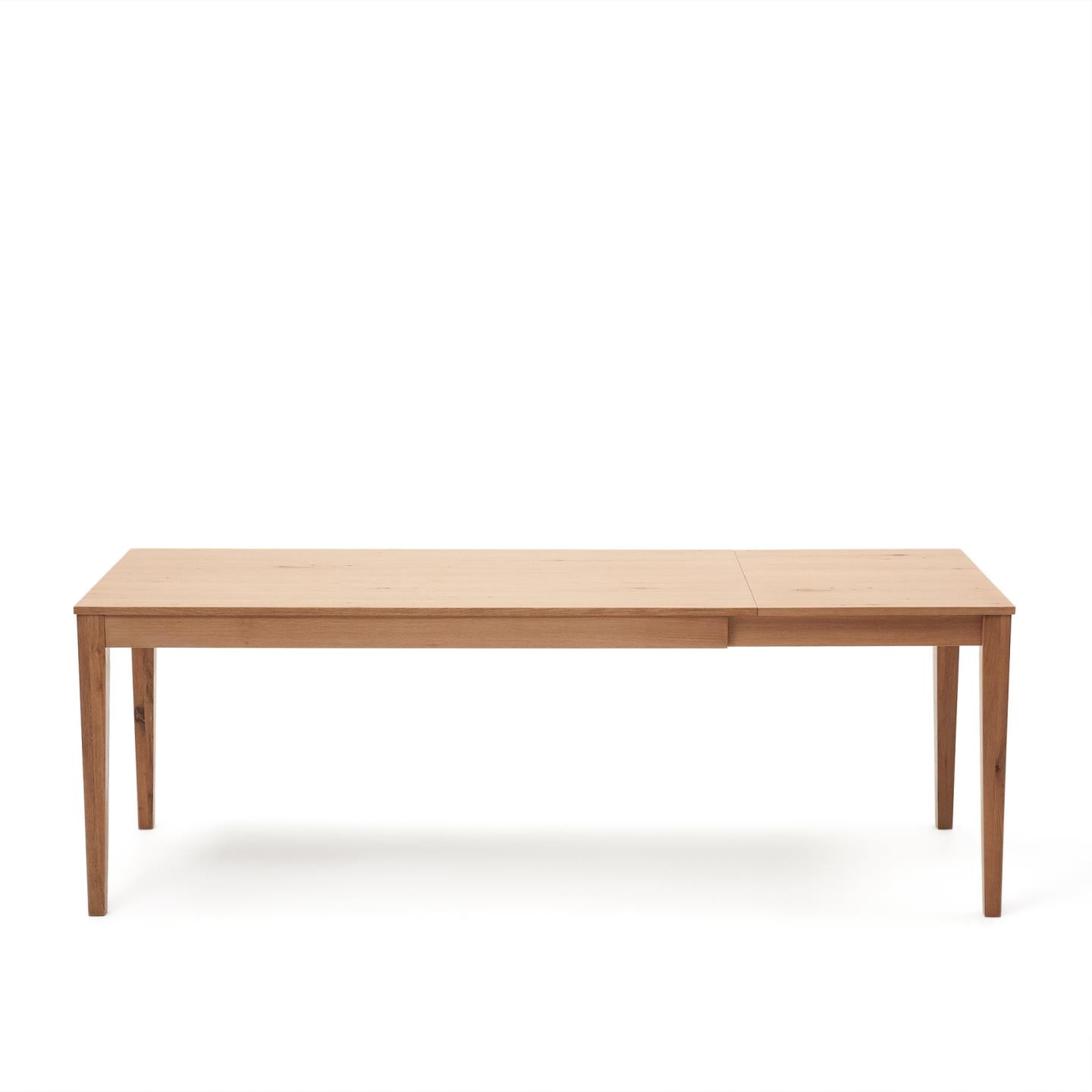 Kave Home Uitschuifbare Eettafel 'Yain' Eiken, 160-220 x 80cm
