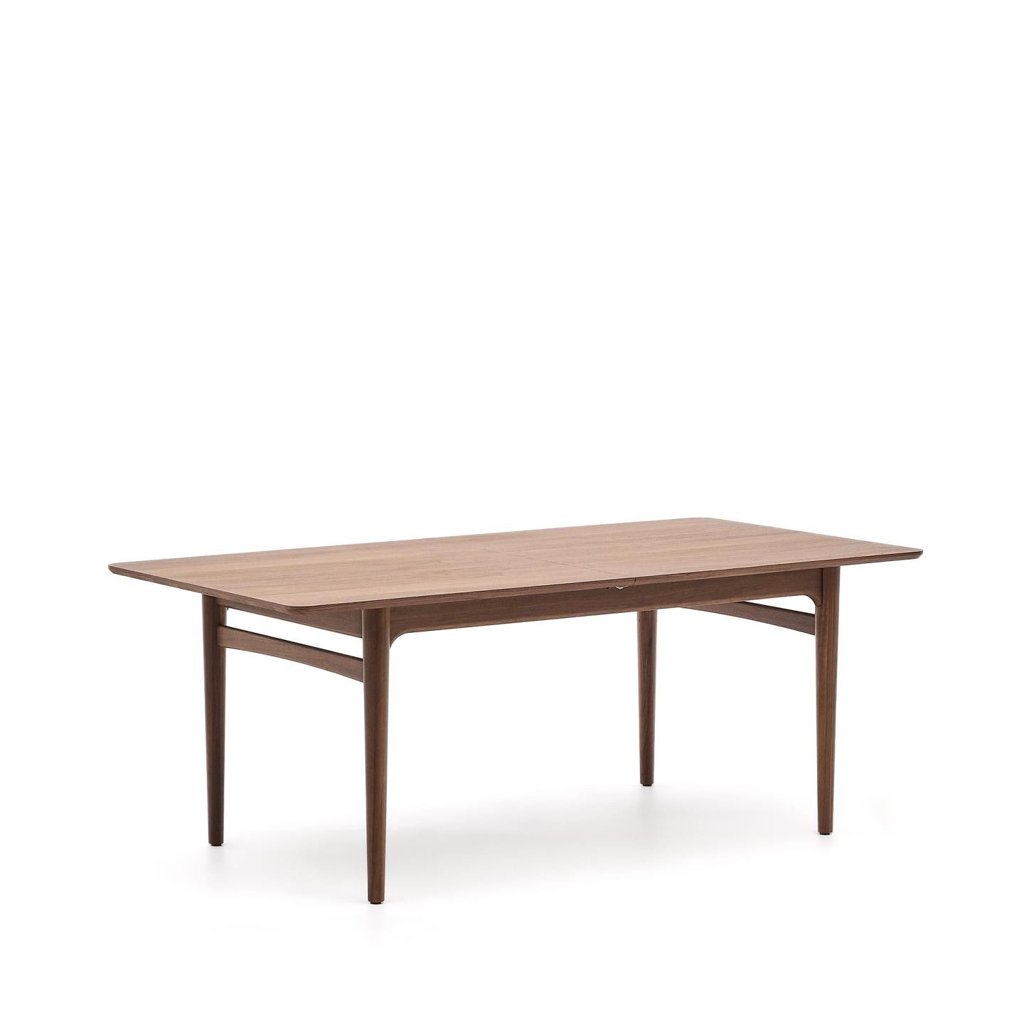 Kave Home Uitschuifbare Eettafel 'Elan' Notenhout, 200-260 x 100cm