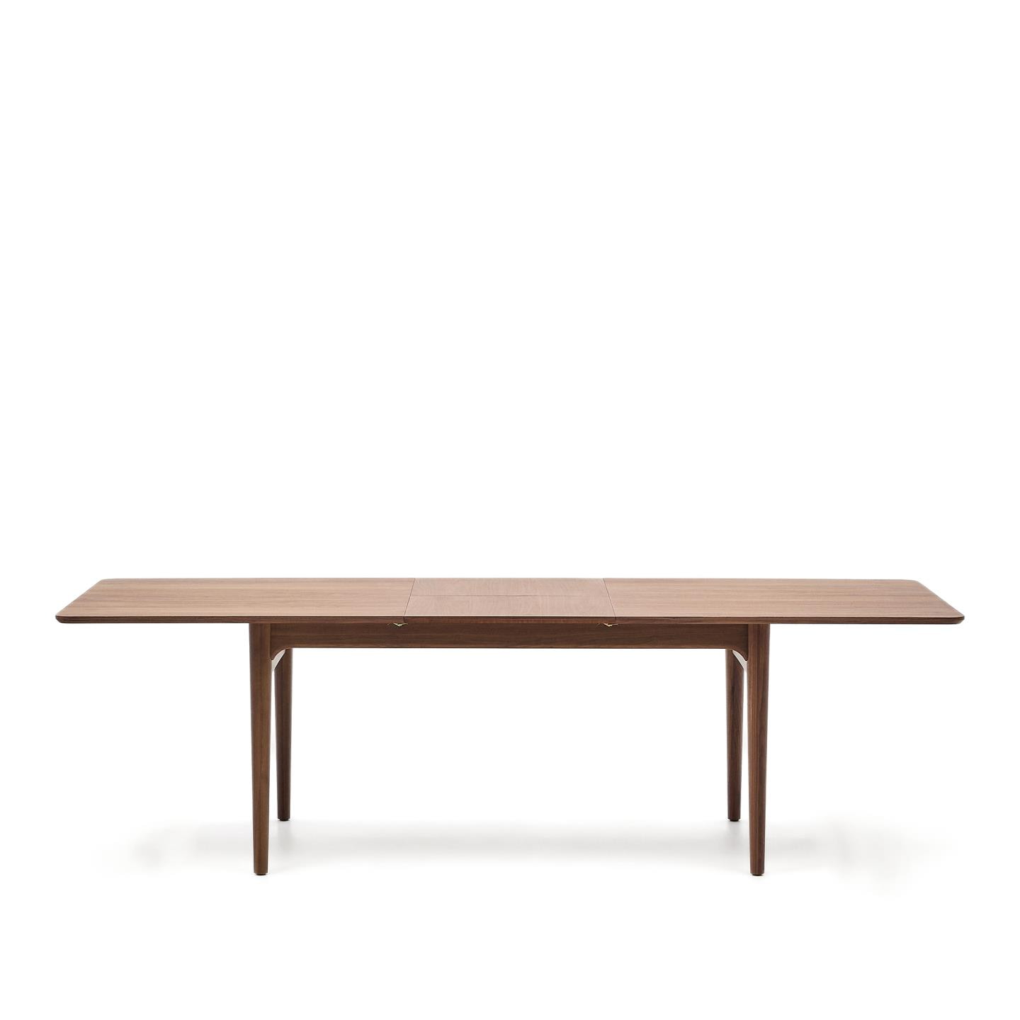 Kave Home Uitschuifbare Eettafel 'Elan' Notenhout, 200-260 x 100cm