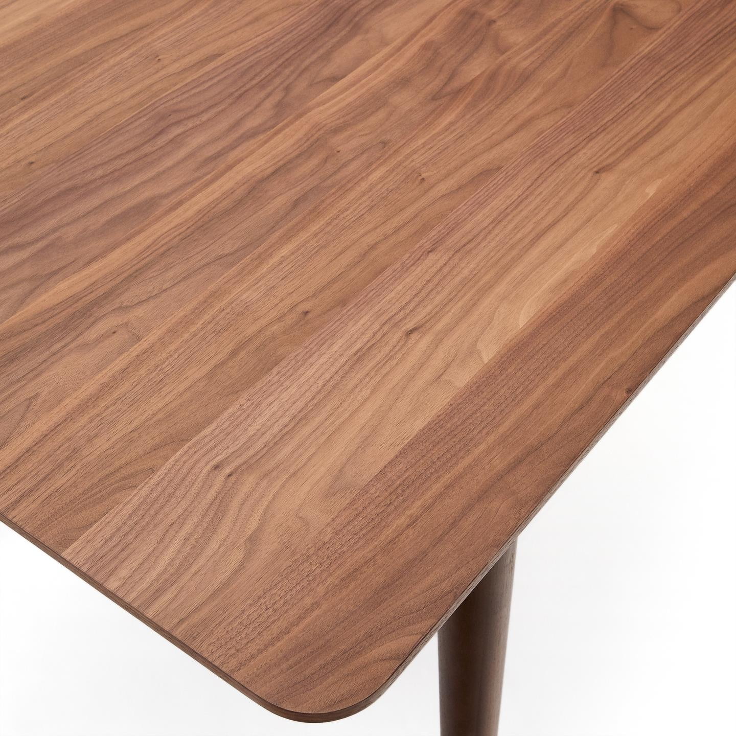 Kave Home Uitschuifbare Eettafel 'Elan' Notenhout, 200-260 x 100cm