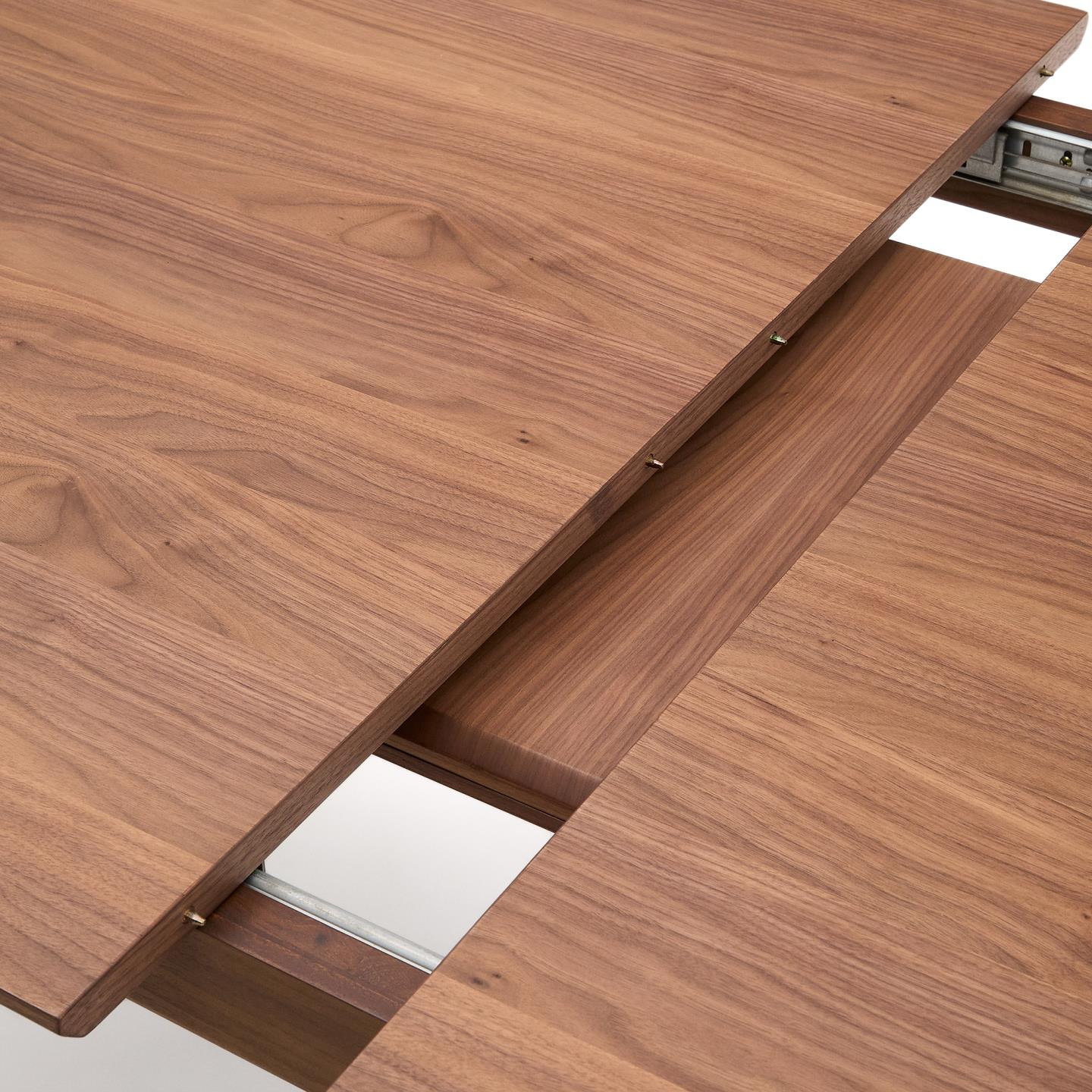 Kave Home Uitschuifbare Eettafel 'Elan' Notenhout, 200-260 x 100cm