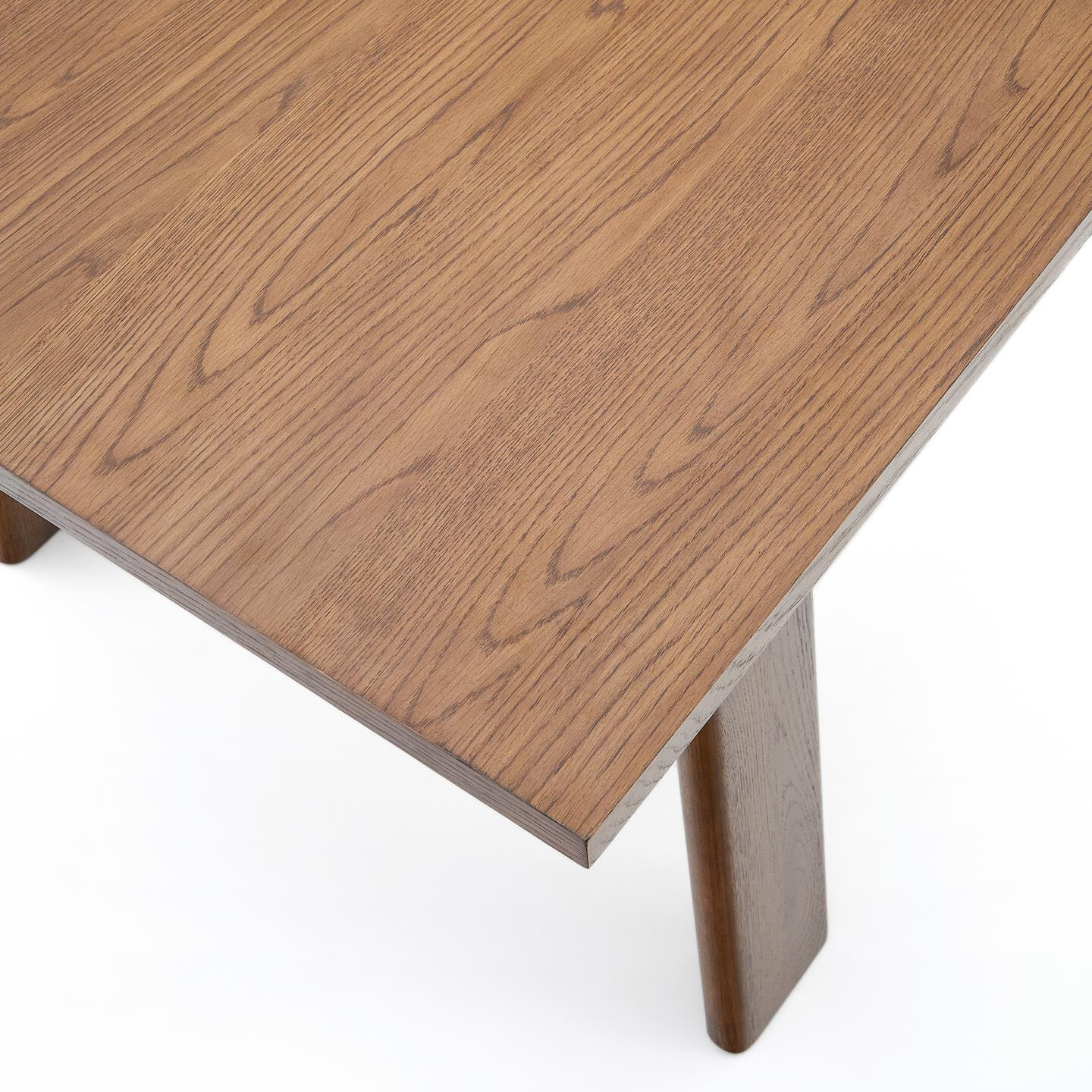 Kave Home Uitschuifbare Eettafel 'Arlen' Eiken, 200 - 250 x 95cm, kleur Walnoot