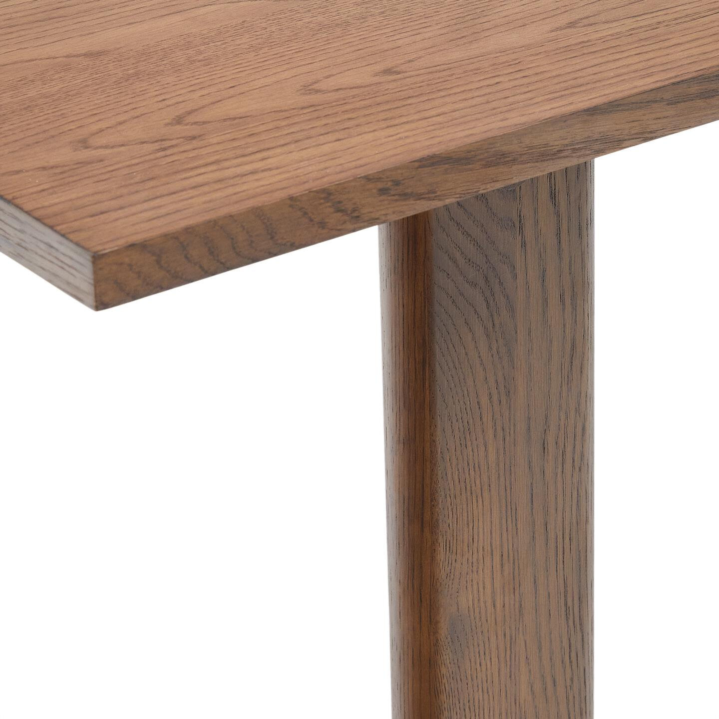 Kave Home Uitschuifbare Eettafel 'Arlen' Eiken, 200 - 250 x 95cm, kleur Walnoot