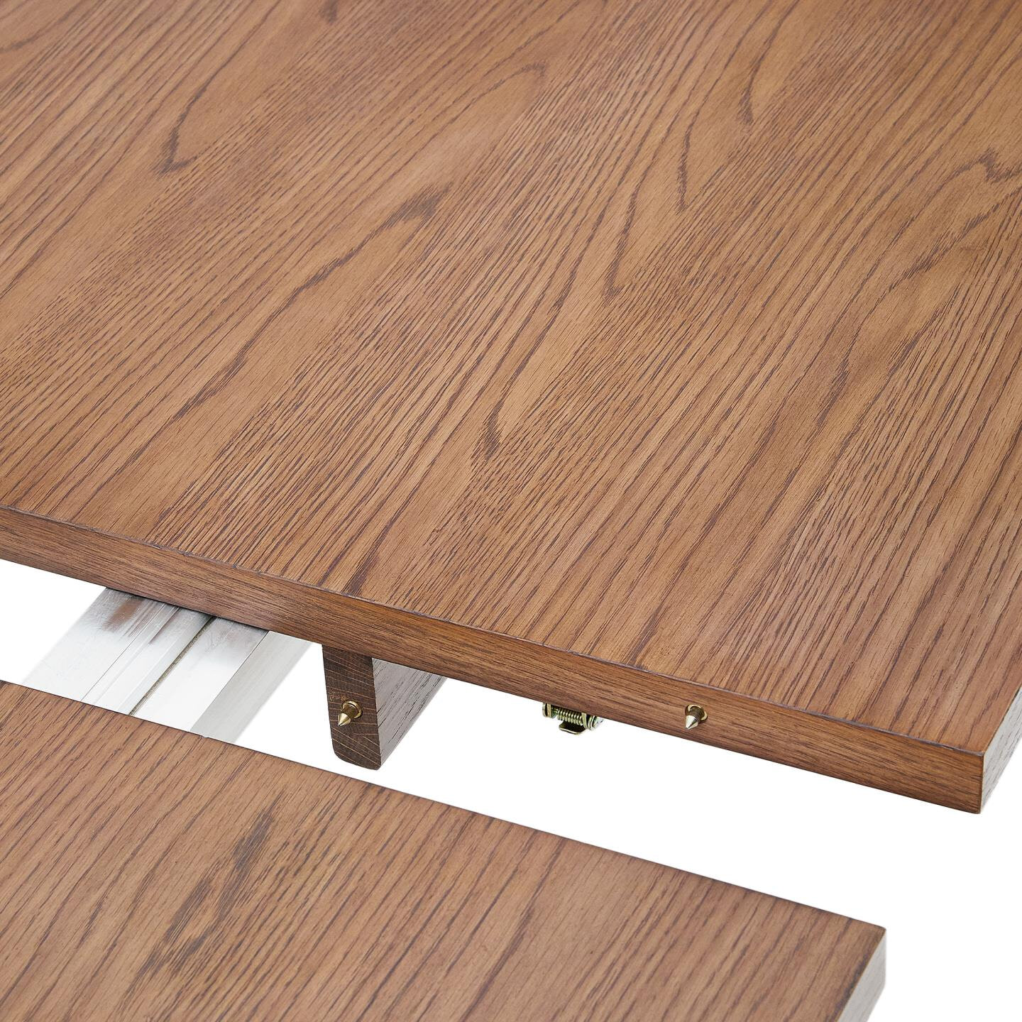 Kave Home Uitschuifbare Eettafel 'Arlen' Eiken, 200 - 250 x 95cm, kleur Walnoot