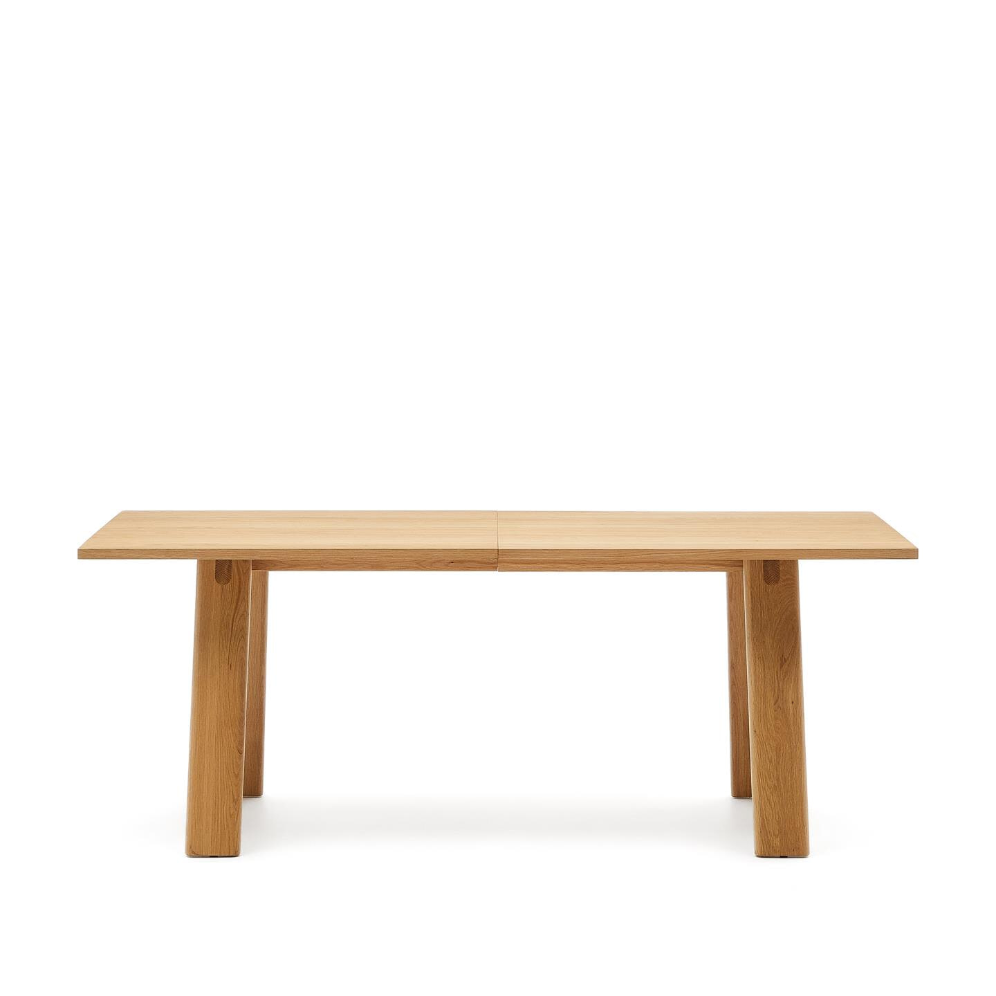 Kave Home Uitschuifbare Eettafel 'Arlen' Eiken, 200-250 x 95cm, kleur Naturel