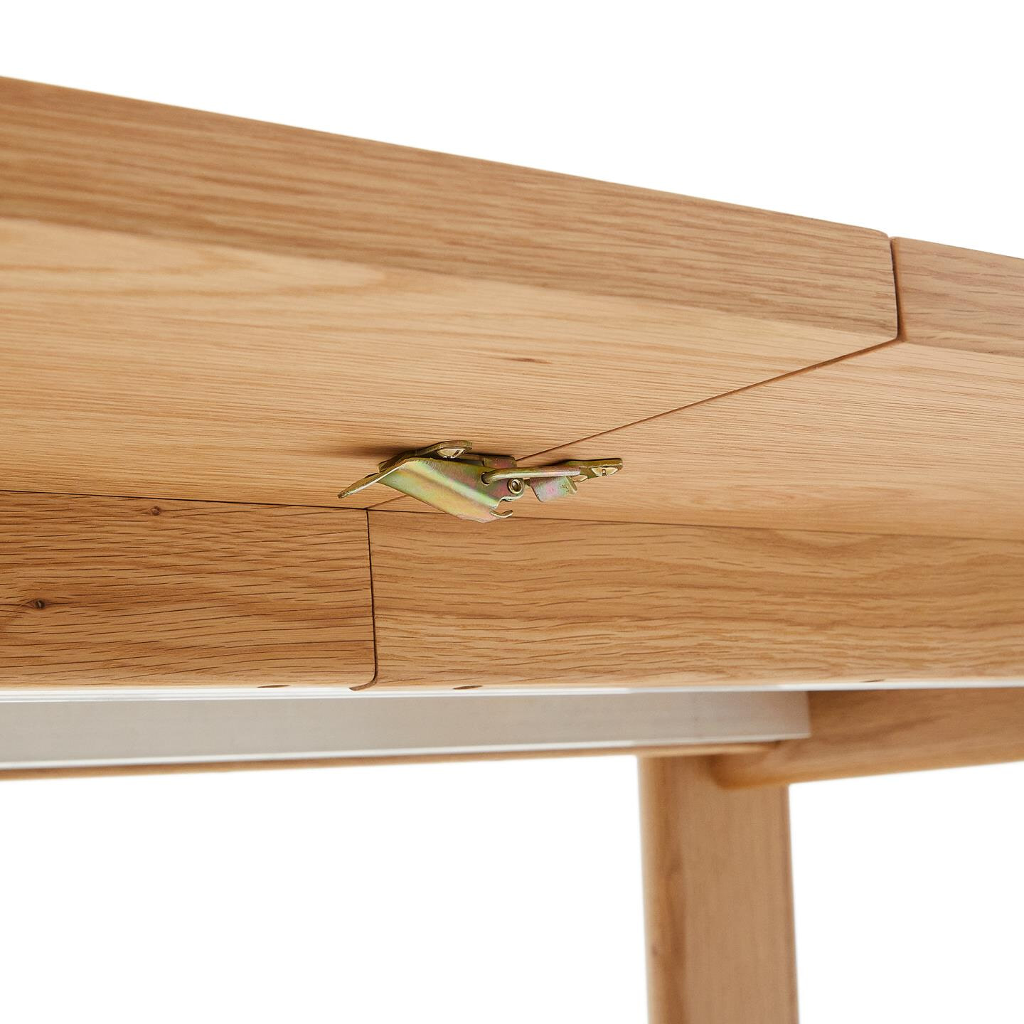 Kave Home Uitschuifbare Eettafel 'Arlen' Eiken, 200-250 x 95cm, kleur Naturel