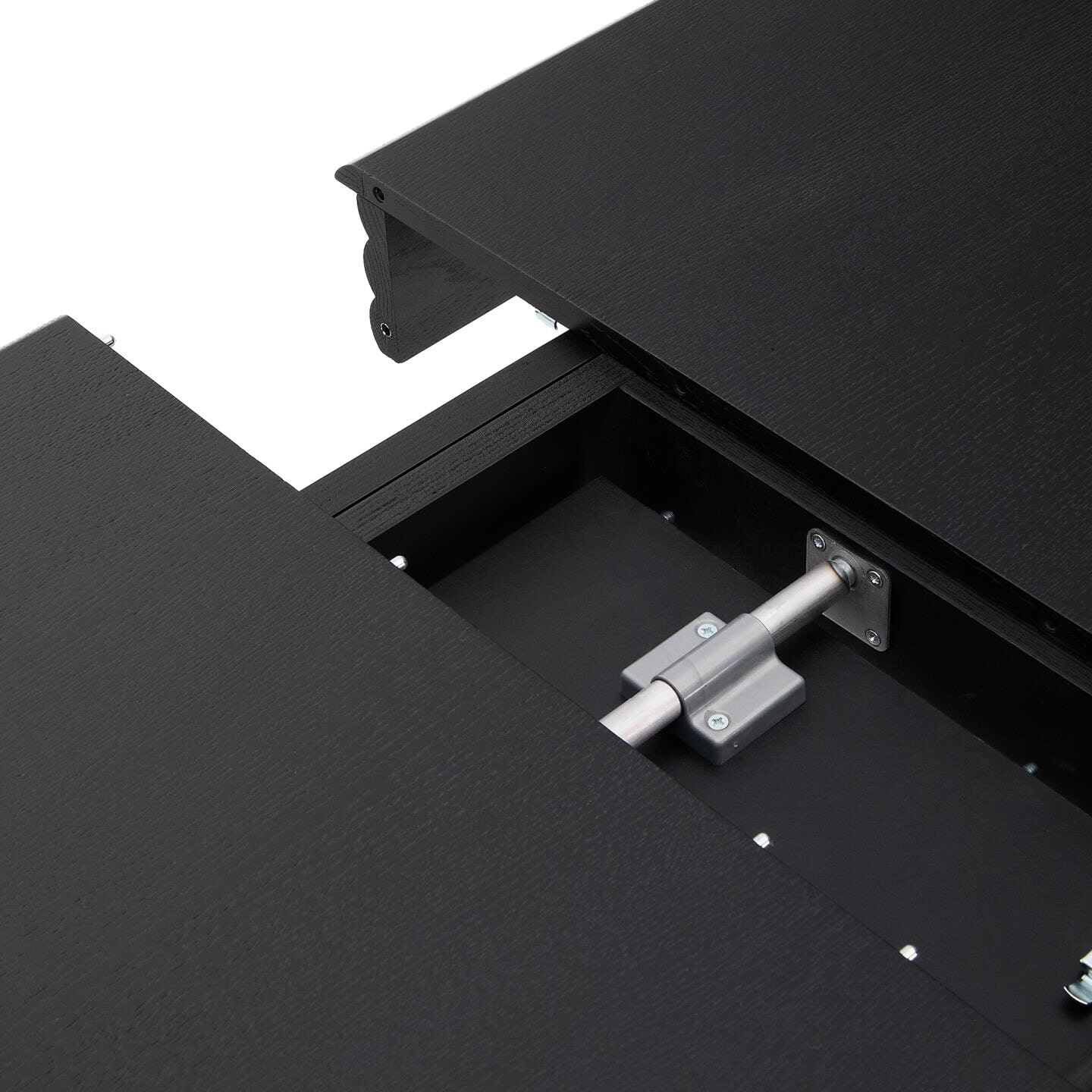 Kave Home Uitschuifbare Eettafel 'Lenon' Eikenhout, 200-280 x 90cm, kleur Zwart