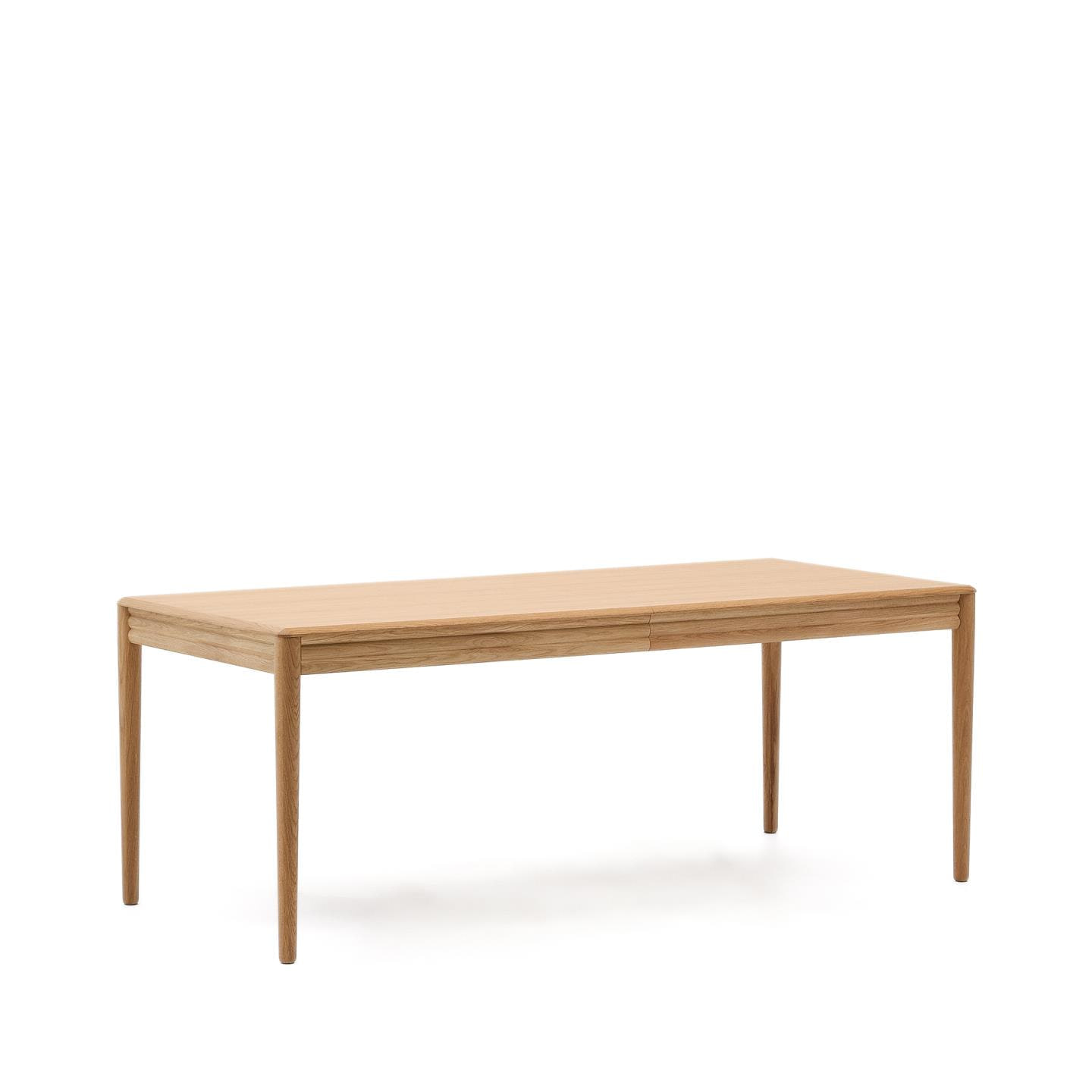 Kave Home Uitschuifbare Eettafel 'Lenon' Eikenhout, 200-280 x 90cm
