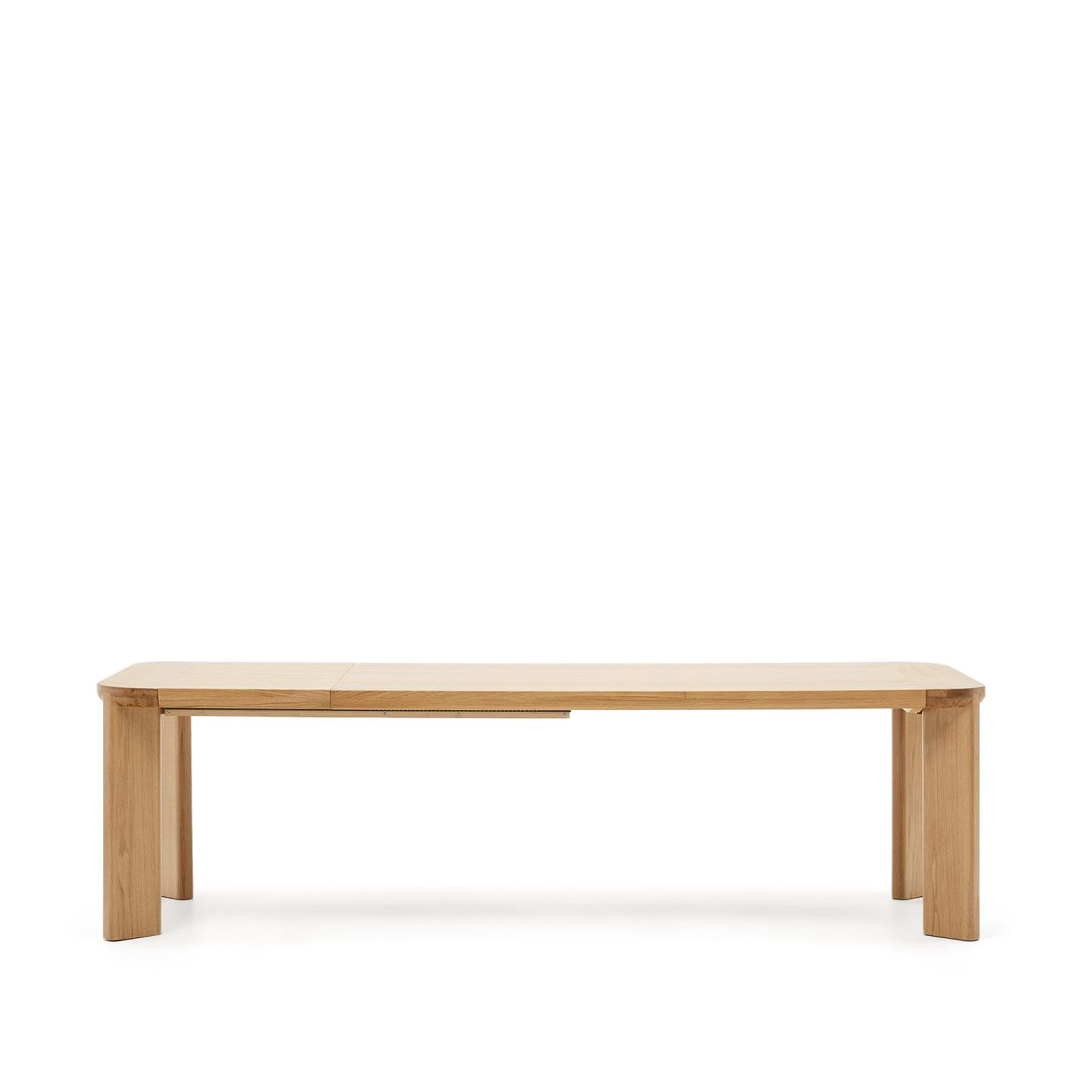 Kave Home Uitschuifbare Eettafel 'Jondal' Eikenhout, 200/280 x 100cm