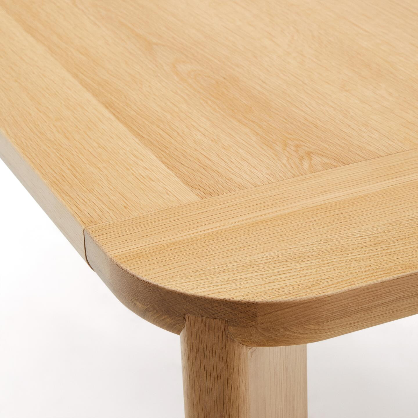 Kave Home Uitschuifbare Eettafel 'Jondal' Eikenhout, 200/280 x 100cm