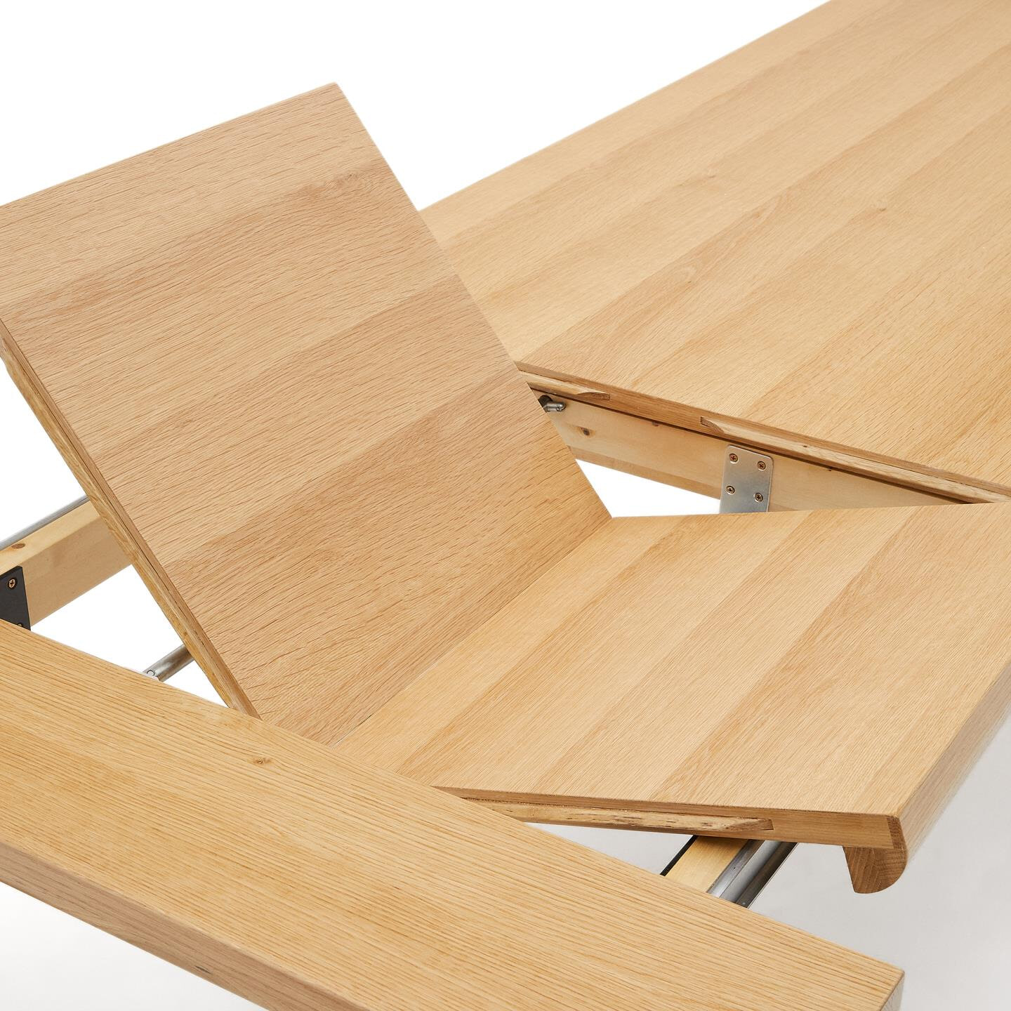 Kave Home Uitschuifbare Eettafel 'Jondal' Eikenhout, 200/280 x 100cm