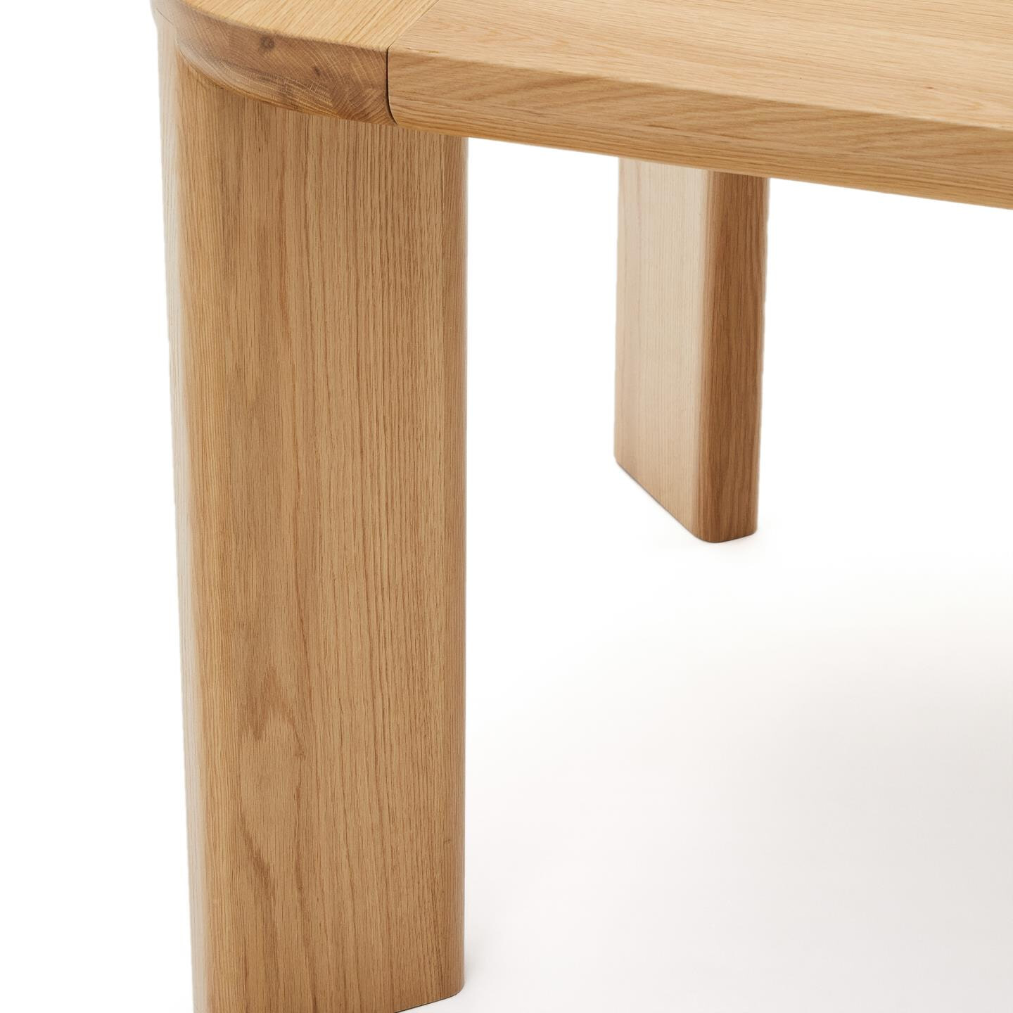 Kave Home Uitschuifbare Eettafel 'Jondal' Eikenhout, 200/280 x 100cm