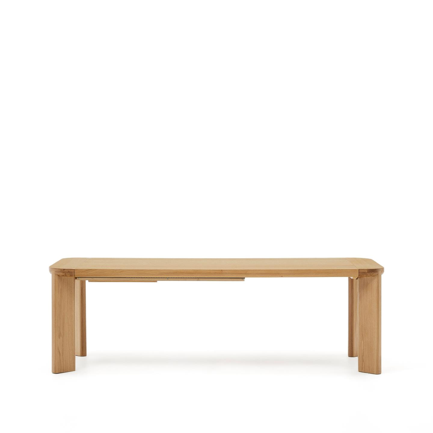Kave Home Uitschuifbare Eettafel 'Jondal' Eikenhout, 240/320 x 100cm