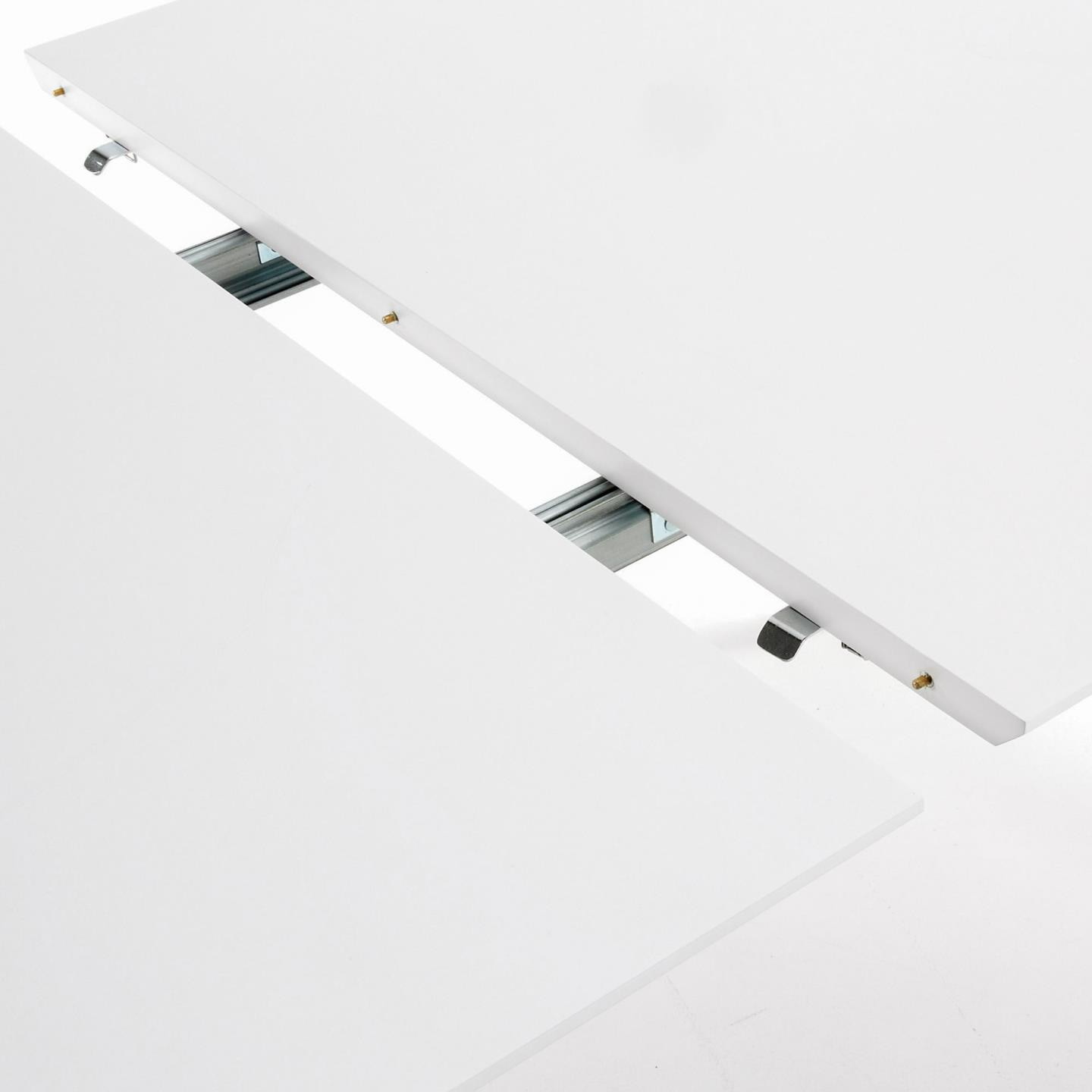 Kave Home Uitschuifbare Ronde Eettafel 'Oqui' 90 - 170 x 90cm, kleur Wit