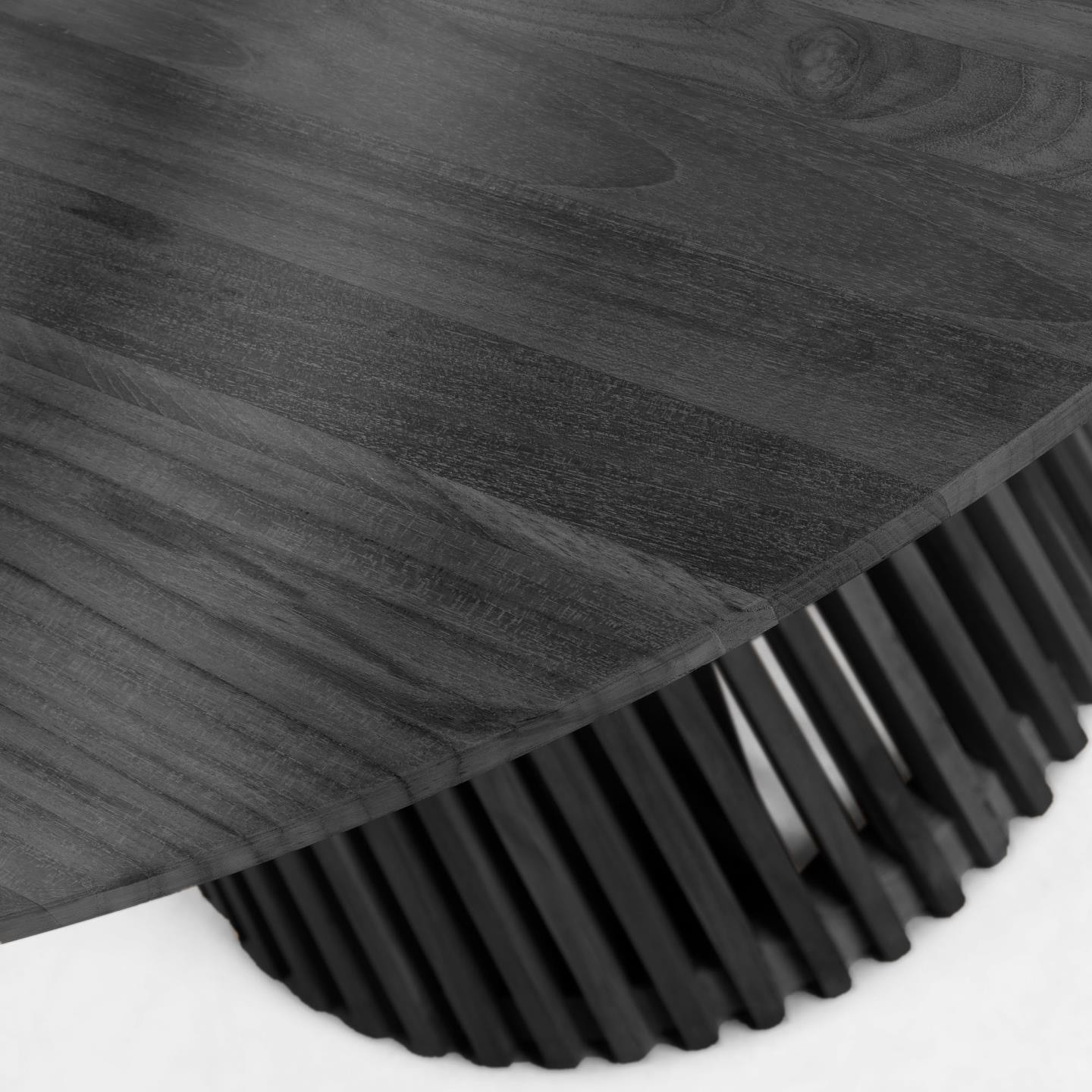 Kave Home Ronde Eettafel 'Jeanette' Mindihout, 90cm, kleur Zwart