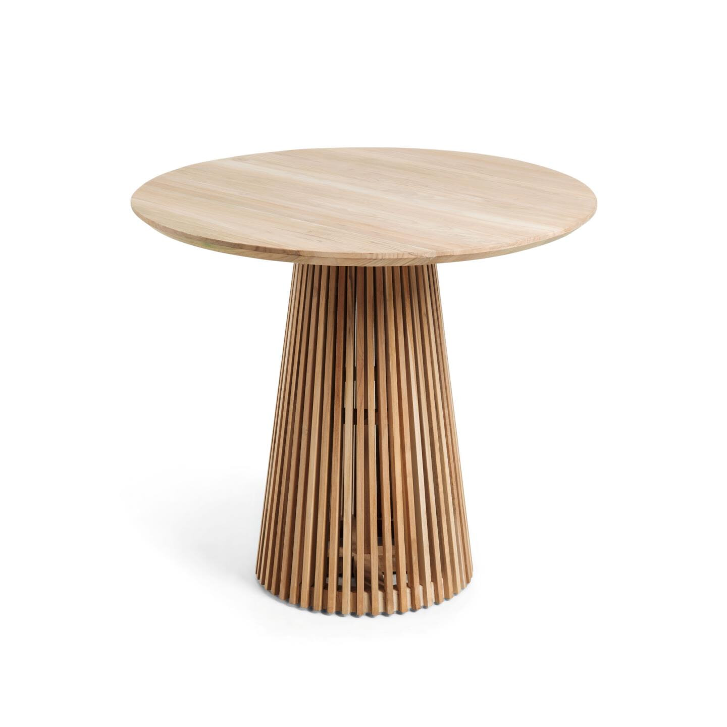 Kave Home - Jeanette ronde tafel van massief teakhout, Ø 90 cm