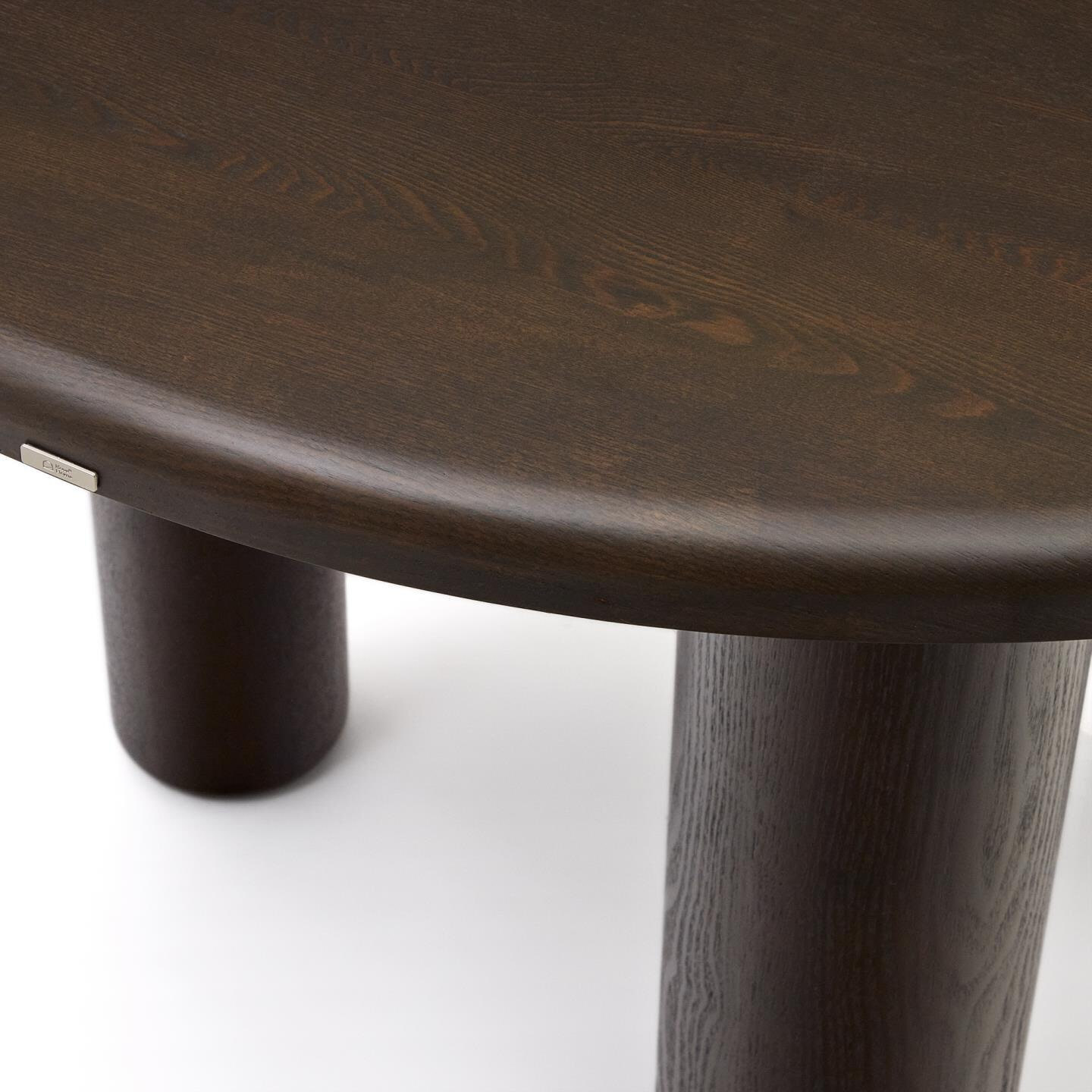 Kave Home Ronde Eettafel 'Mailen' Essen, 120cm, kleur Donkerbruin