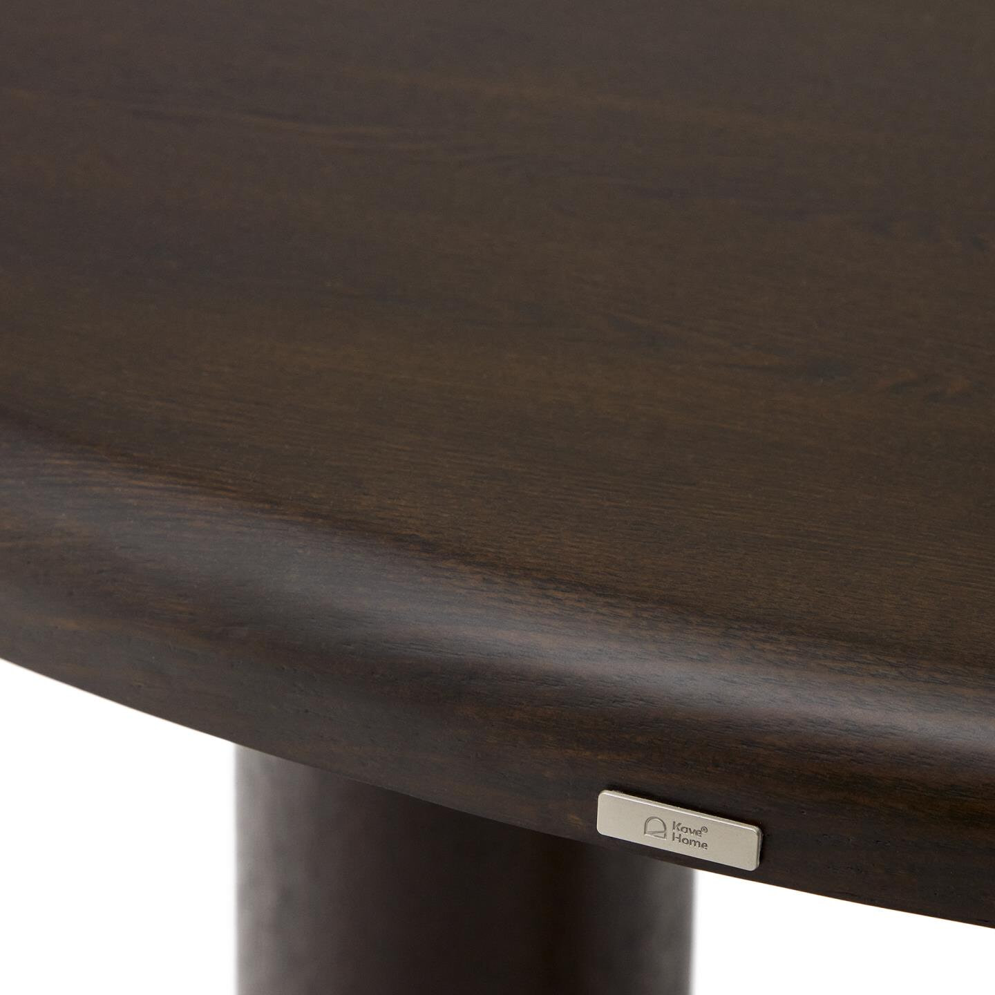 Kave Home Ronde Eettafel 'Mailen' Essen, 120cm, kleur Donkerbruin
