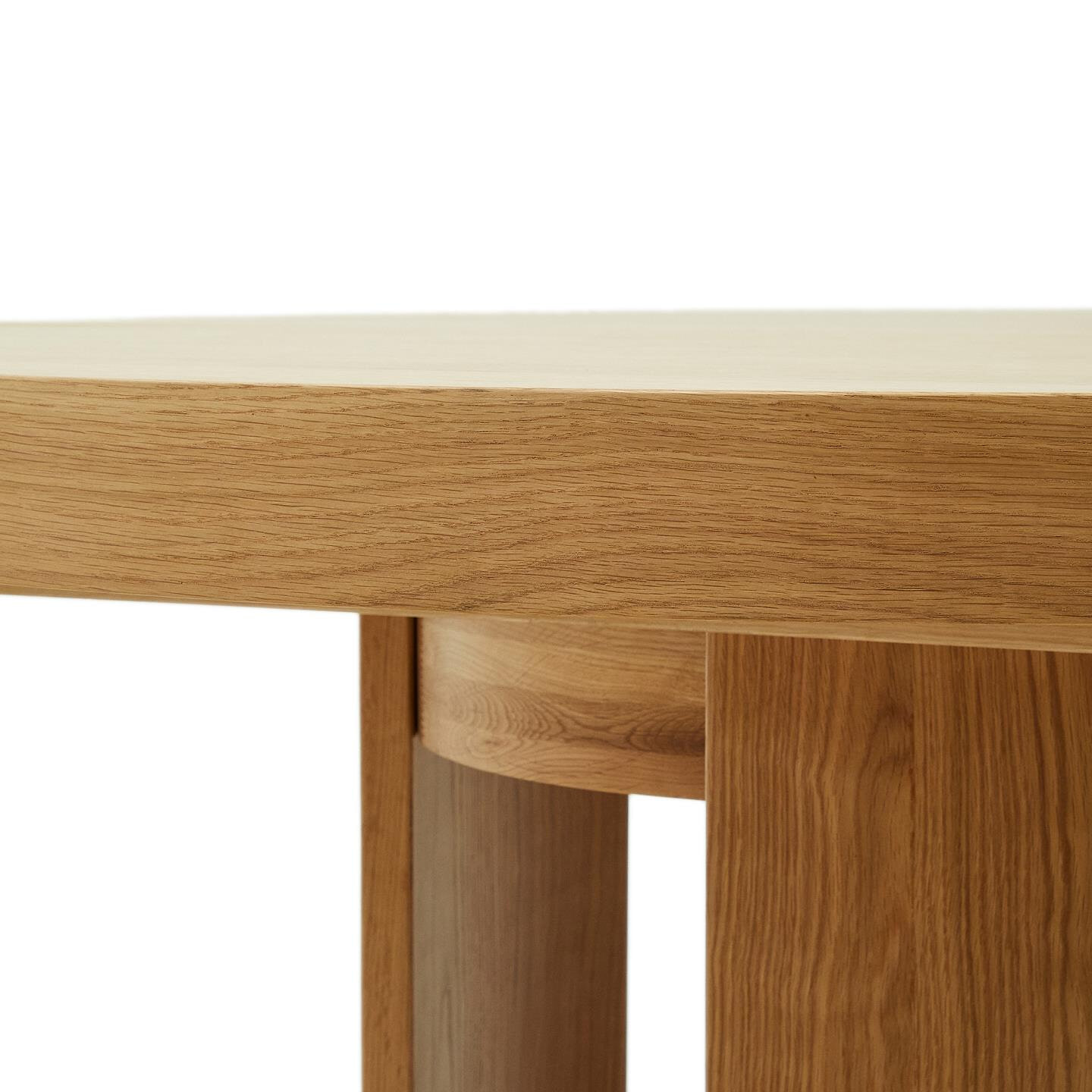 Kave Home Uitschuifbare Ronde Eettafel 'Artis' Eiken, 120-170 x 120cm