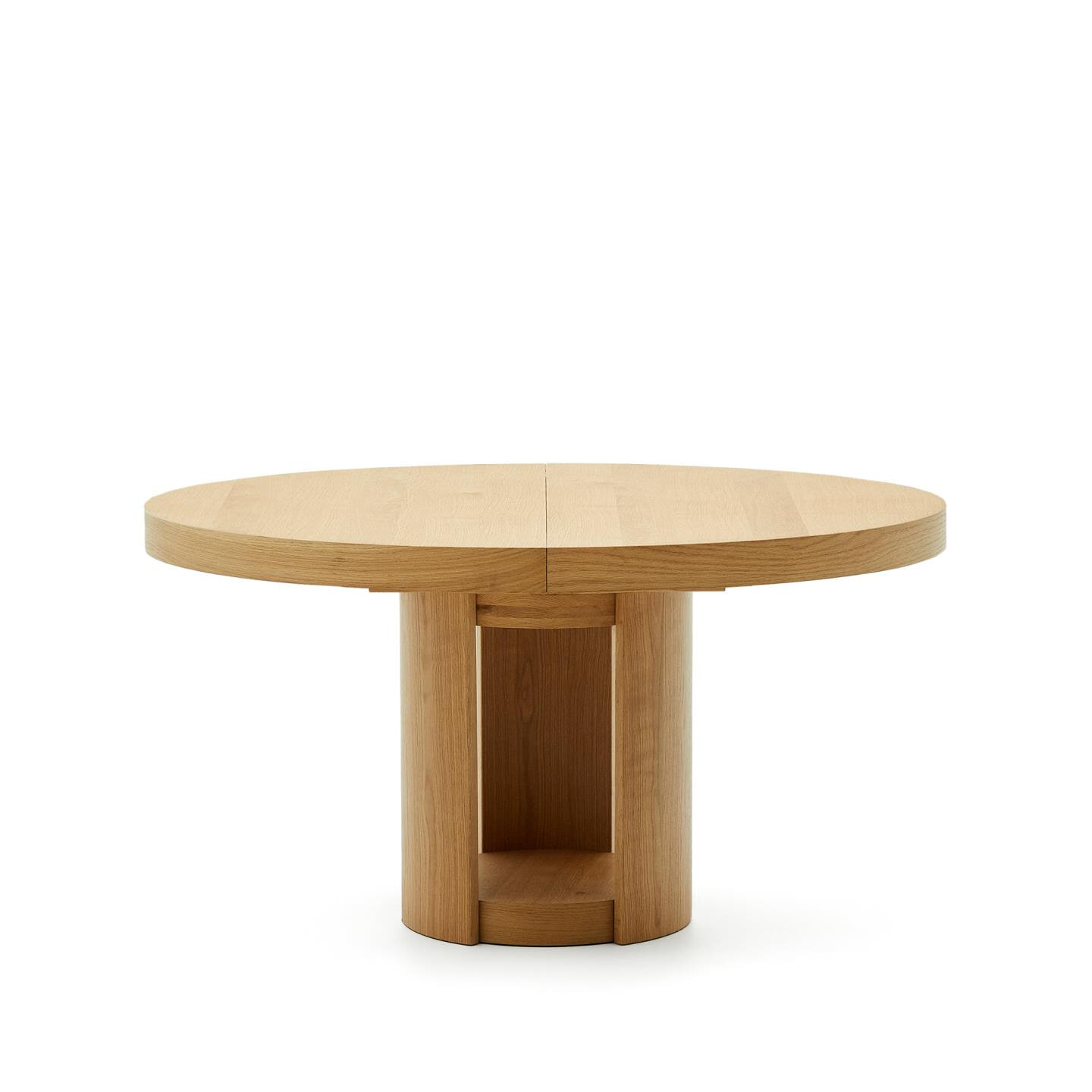 Kave Home Uitschuifbare Ronde Eettafel 'Artis' Eiken, 150-200 x 150cm