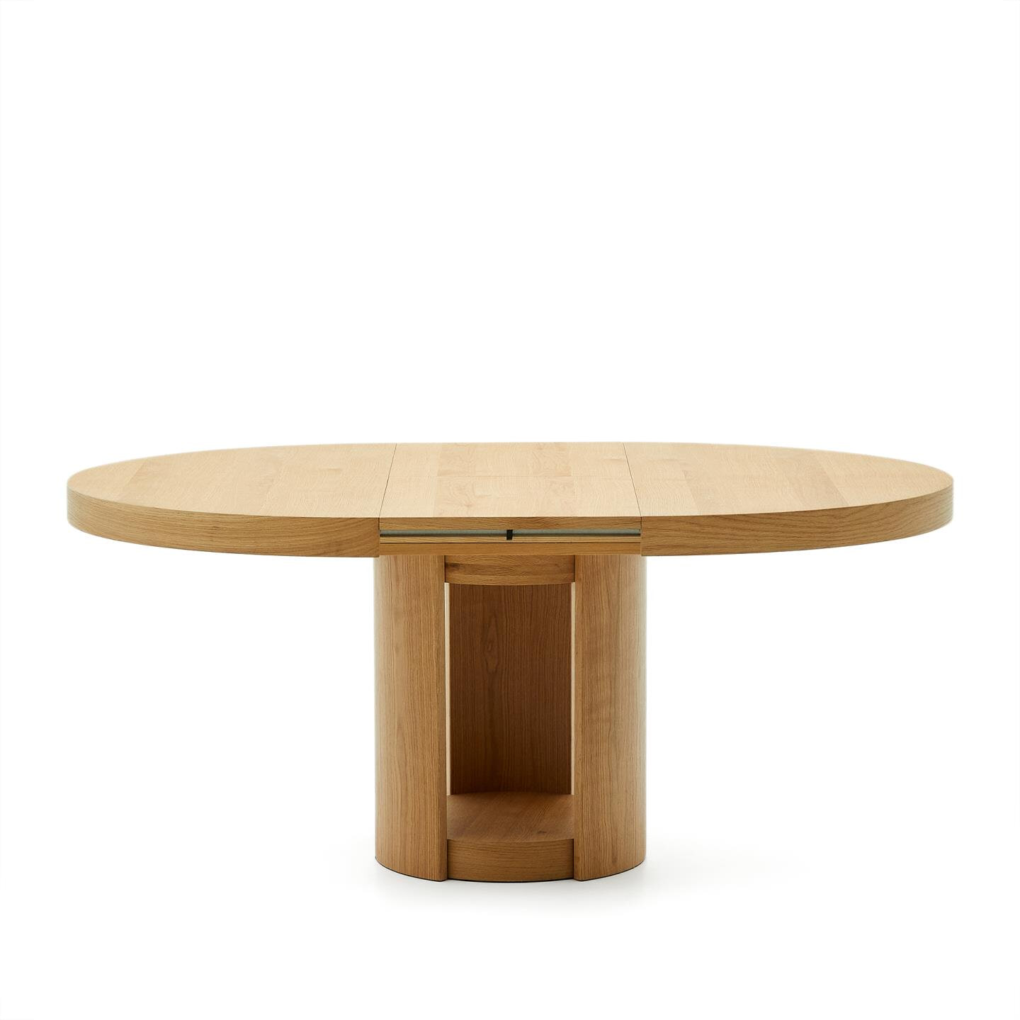 Kave Home Uitschuifbare Ronde Eettafel 'Artis' Eiken, 150-200 x 150cm
