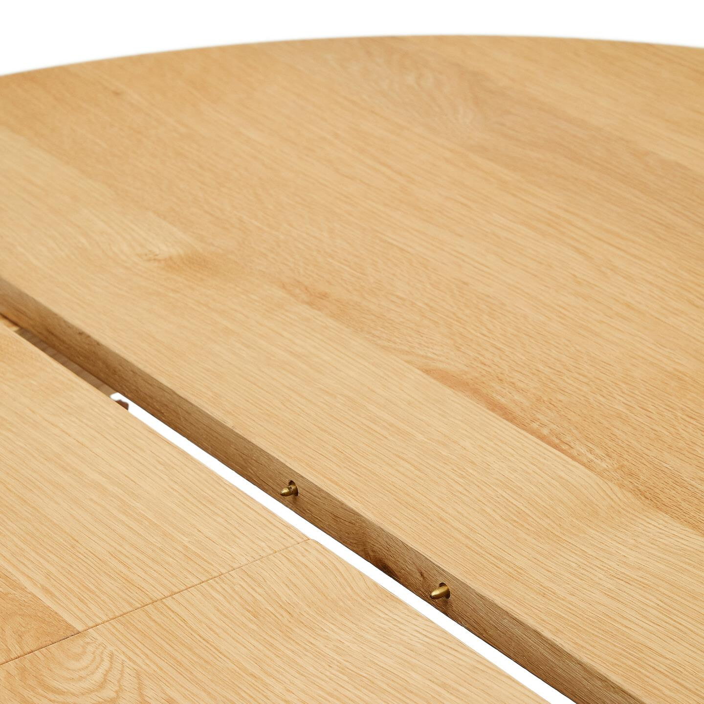 Kave Home Uitschuifbare Ronde Eettafel 'Artis' Eiken, 150-200 x 150cm