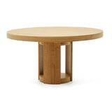 Kave Home Uitschuifbare Ronde Eettafel 'Artis' Eiken, 150-200 x 150cm