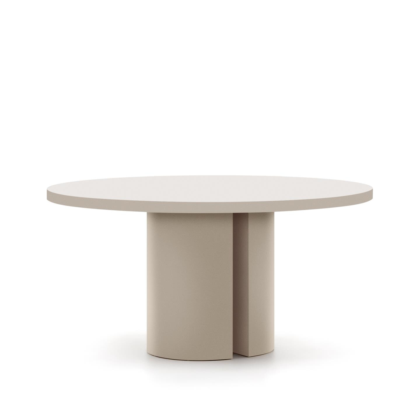 Kave Home Ronde Eettafel Nealy MDF, 150cm - Wit