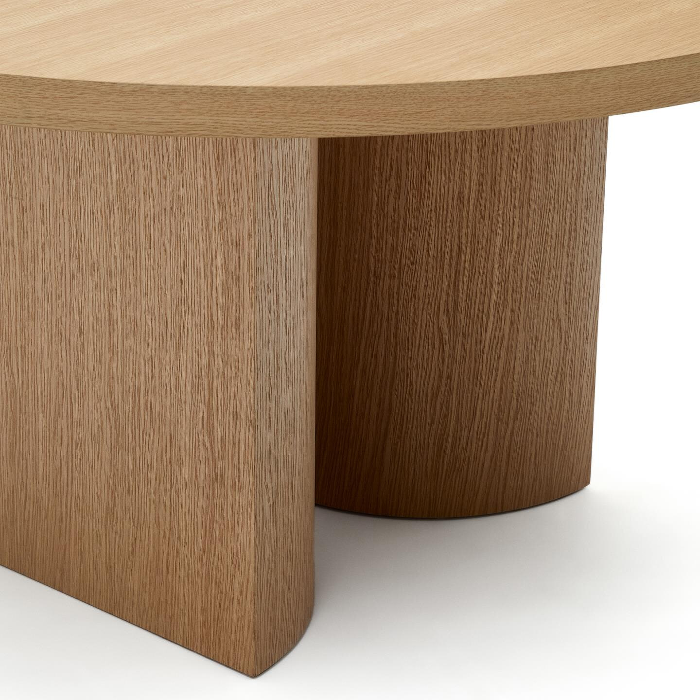 Kave Home Ronde Eettafel 'Nealy' Eikenfineer, 150cm