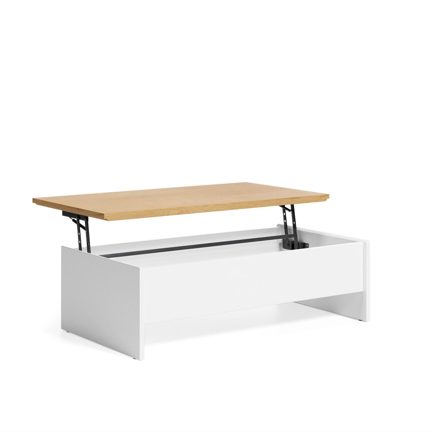 Kave Home Salontafel 'Abilen' Eiken, kleur Wit
