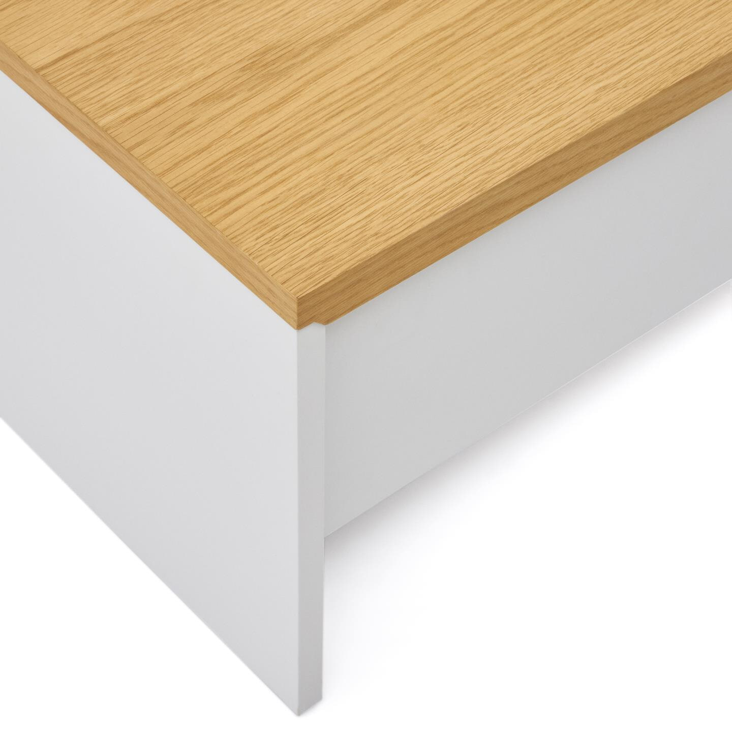 Kave Home Salontafel 'Abilen' Eiken, kleur Wit