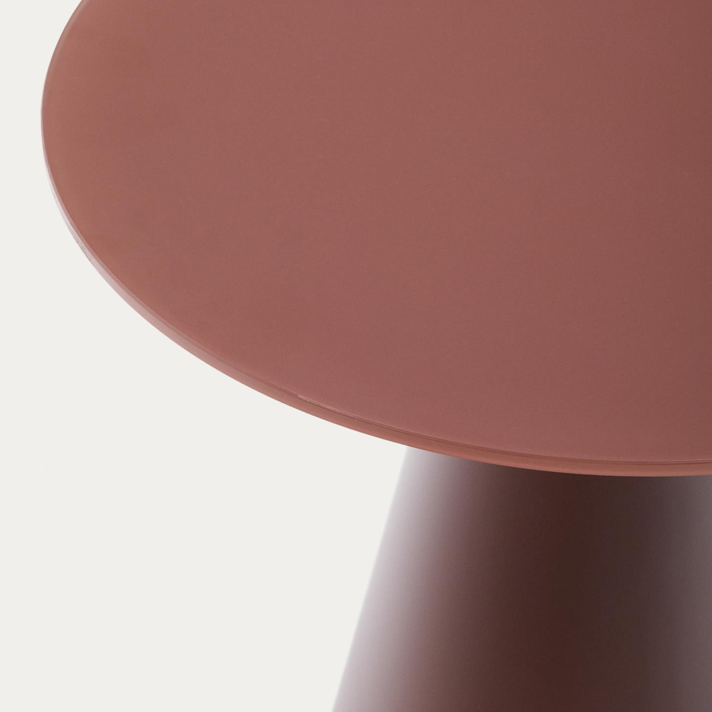 Kave Home Ronde Bijzettafel 'Wilshire' 50cm, kleur Terracotta