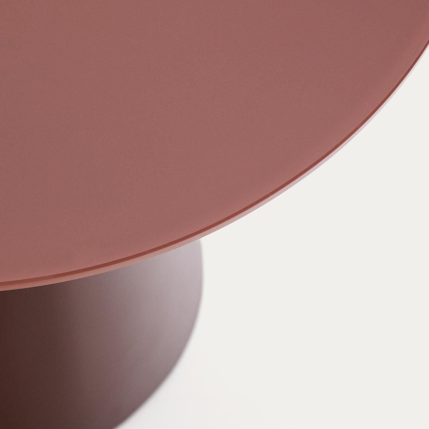 Kave Home Ronde Bijzettafel 'Wilshire' 50cm, kleur Terracotta