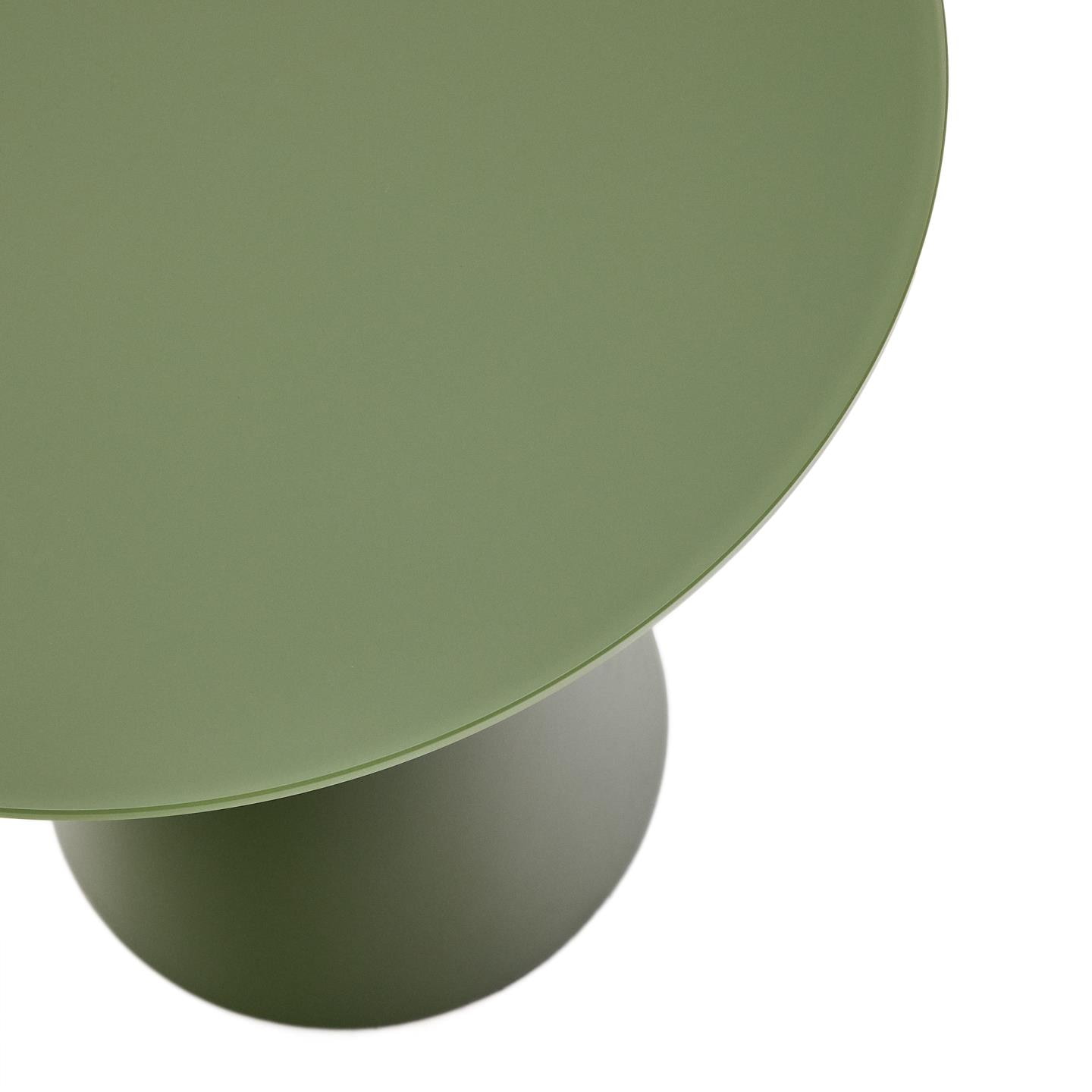 Kave Home Ronde Bijzettafel 'Wilshire' 50cm, kleur Donkergroen