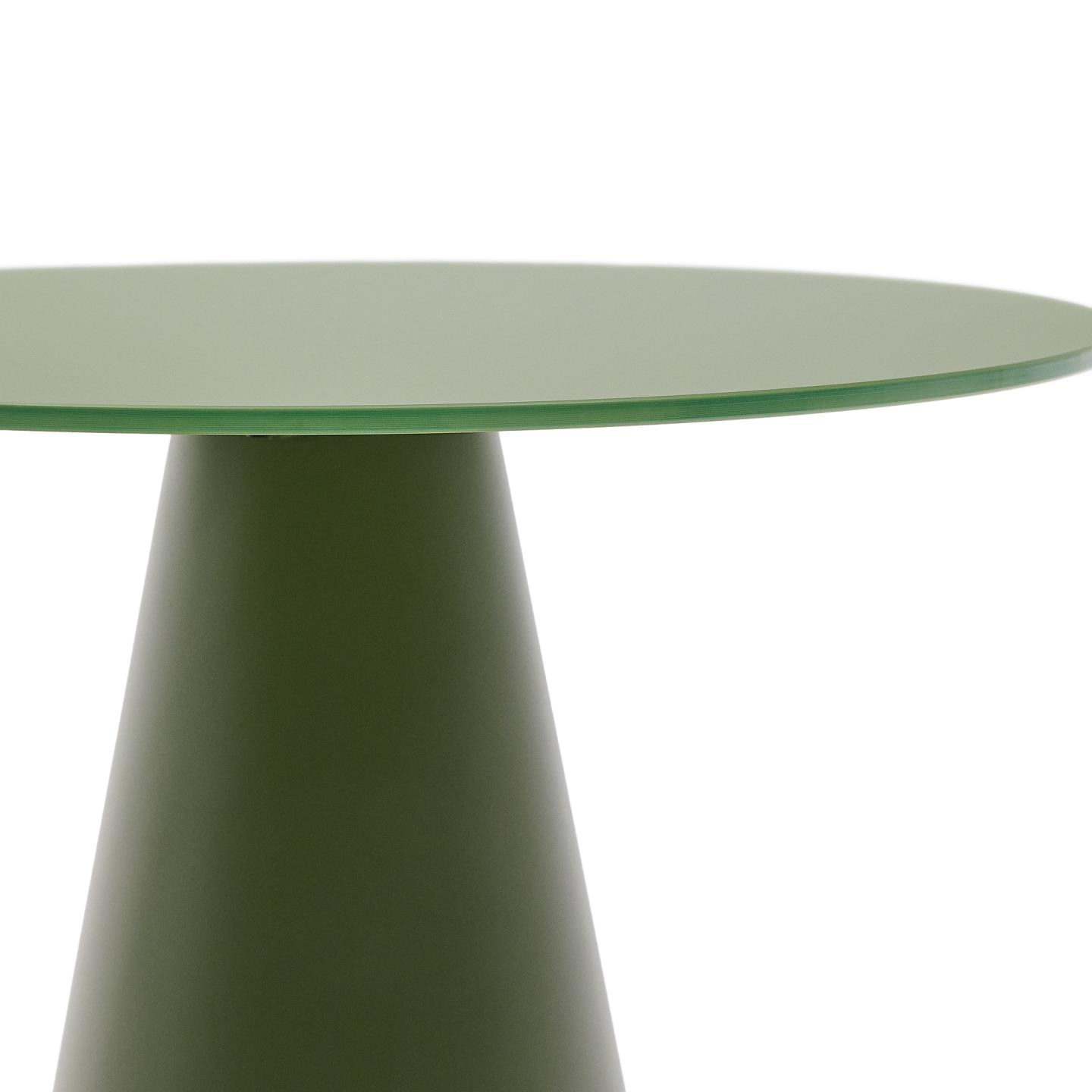 Kave Home Ronde Bijzettafel 'Wilshire' 50cm, kleur Donkergroen