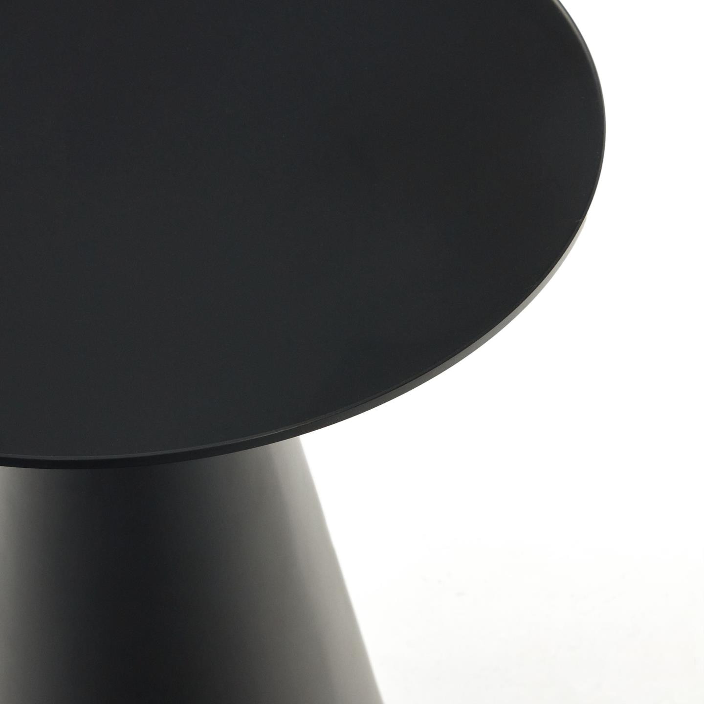 Kave Home Ronde Bijzettafel 'Wilshire' 50cm, kleur Zwart