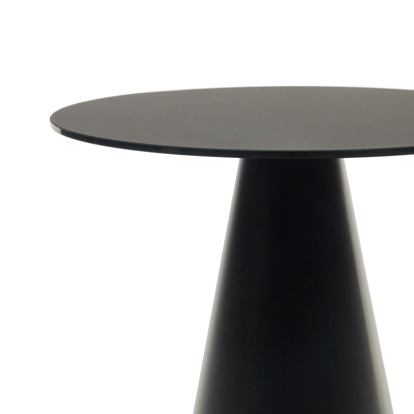 Kave Home Ronde Bijzettafel 'Wilshire' 50cm, kleur Zwart