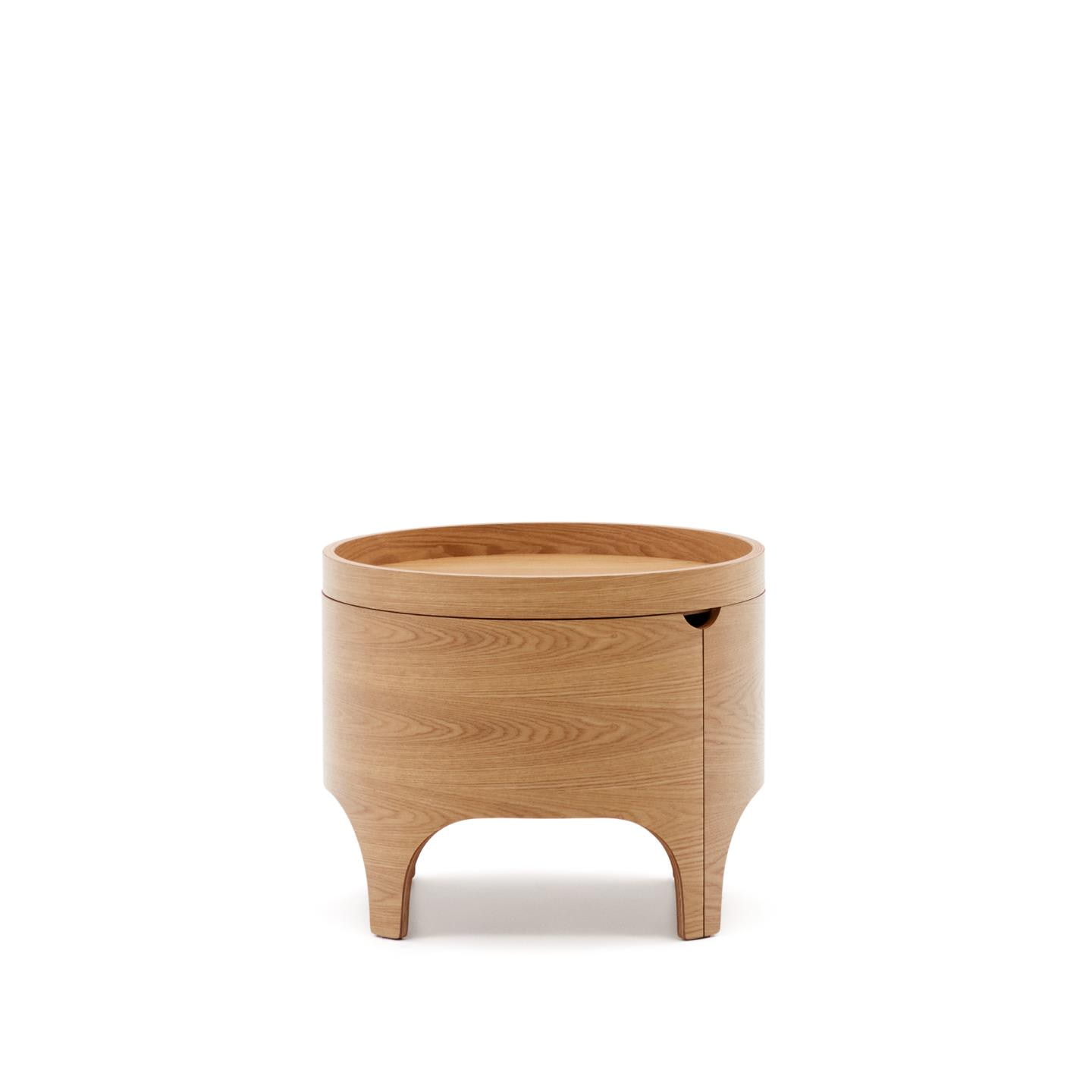 Kave Home Nachtkastje 'Octavia' Essenhout, 55cm