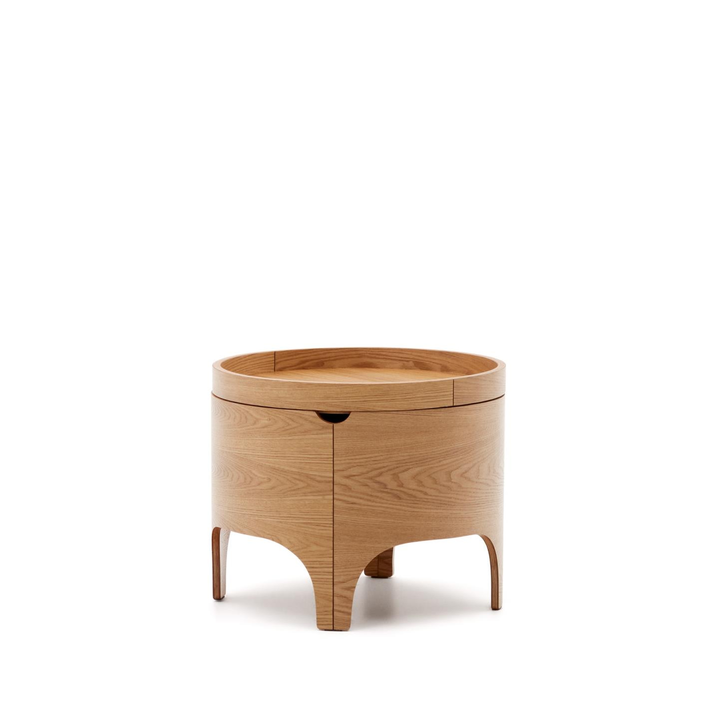 Kave Home Nachtkastje 'Octavia' Essenhout, 55cm