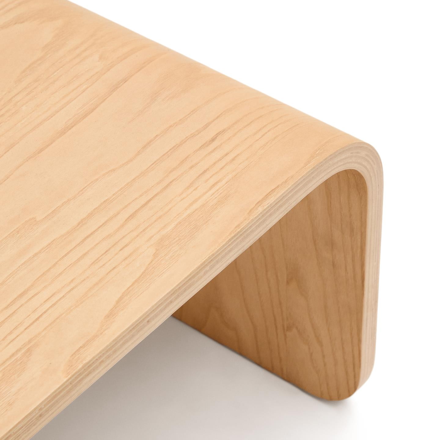 Kave Home Salontafel 'Olaria' Terracotta en eiken, 110 x 60cm