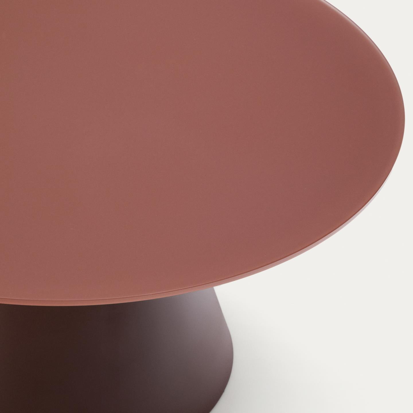 Kave Home Ronde Salontafel 'Wilshire' 80cm, kleur Terracotta