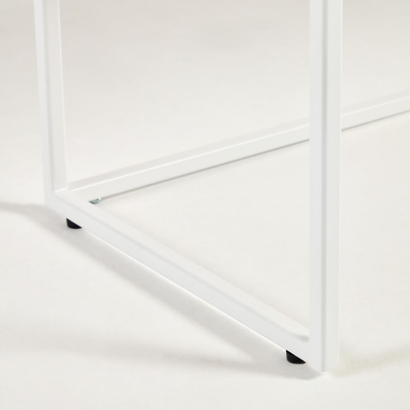 Kave Home Sidetable 'Yoana' Eikenhout, 120cm, kleur Wit