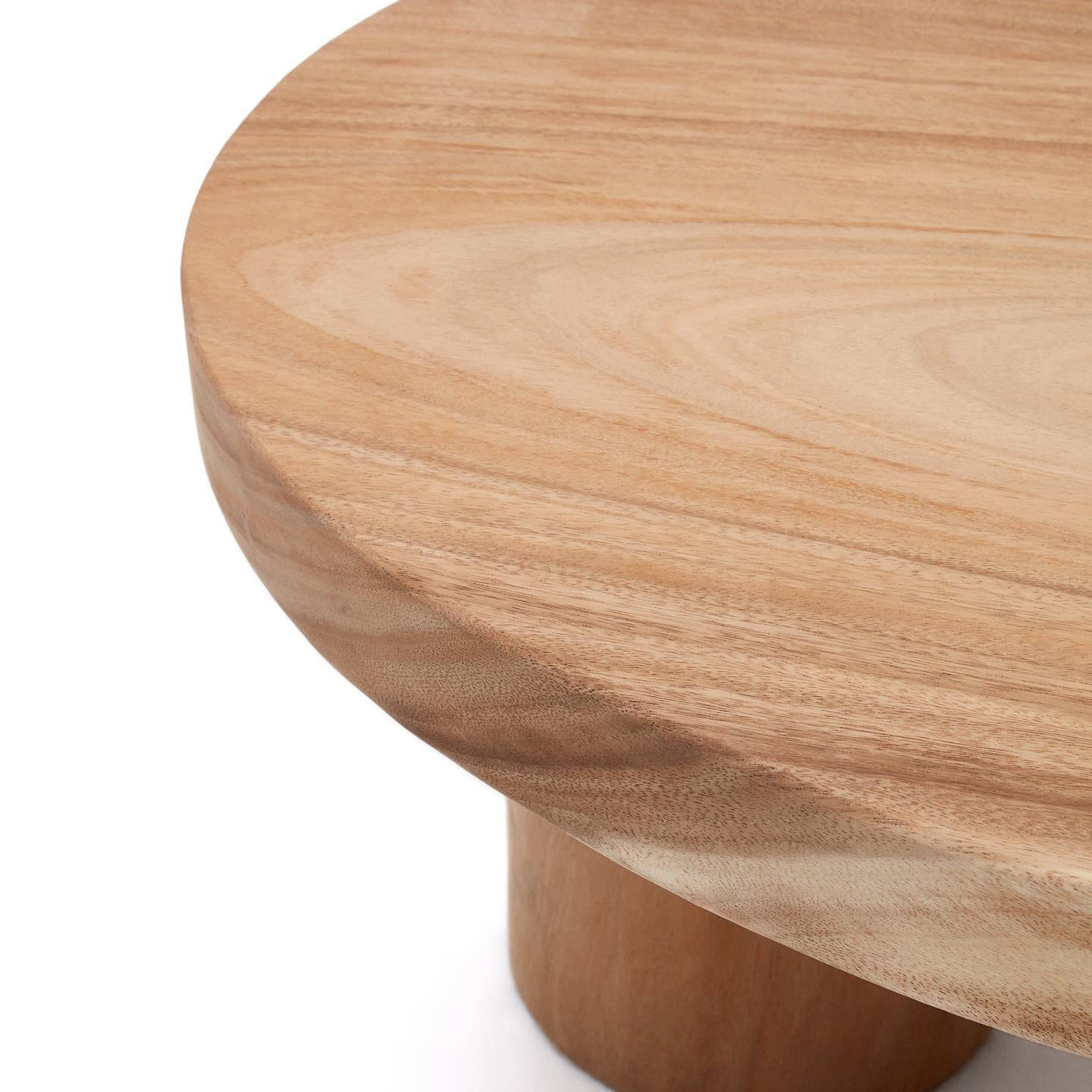 Kave Home Salontafel 'Mosi' Mungurhout, 90 x 60cm, kleur Naturel