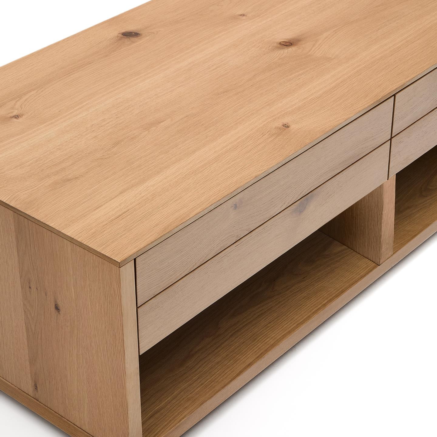 Kave Home Salontafel 'Alguema' Eiken, 140 x 60cm