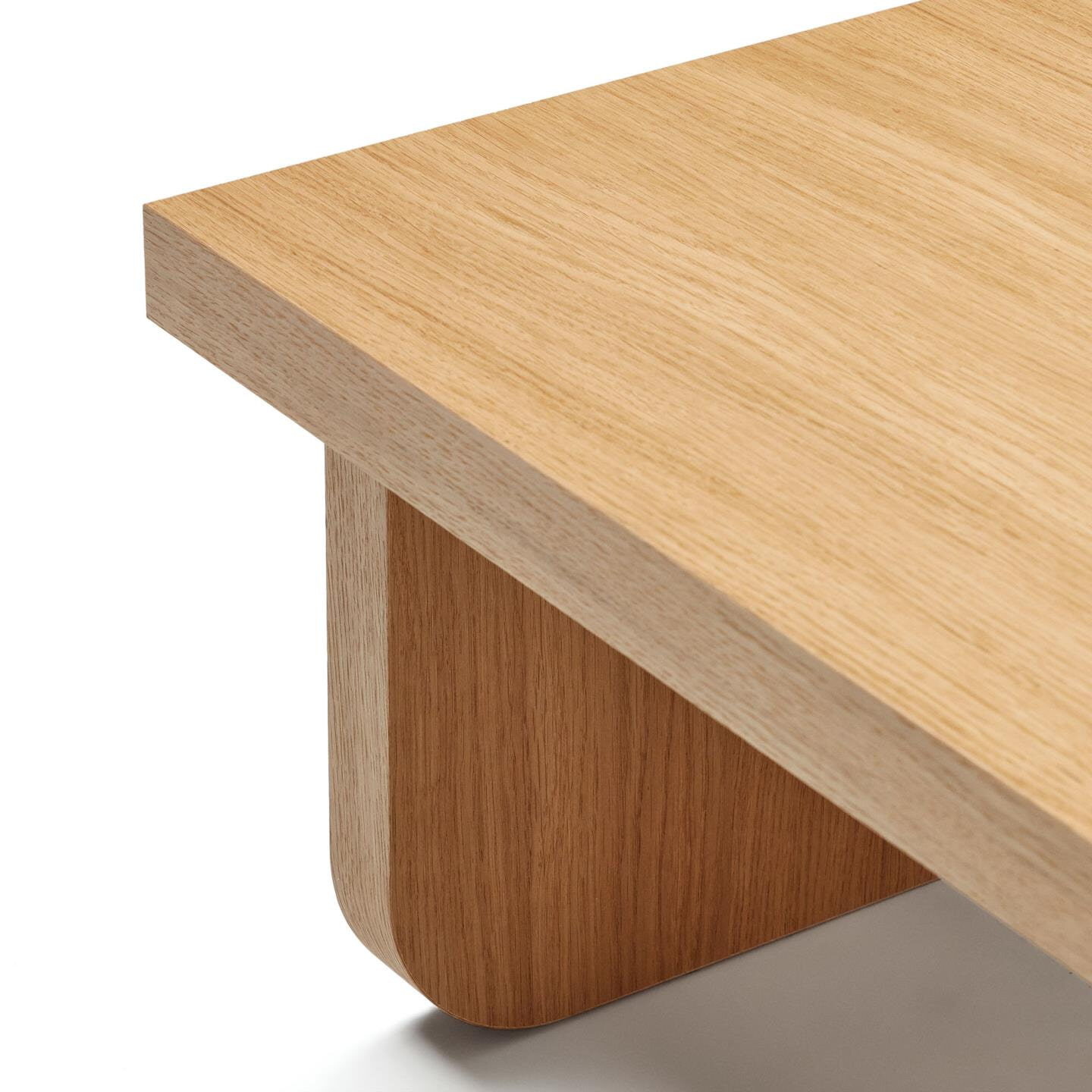 Kave Home Salontafel 'Oaq' Set van 2 stuks, Eiken