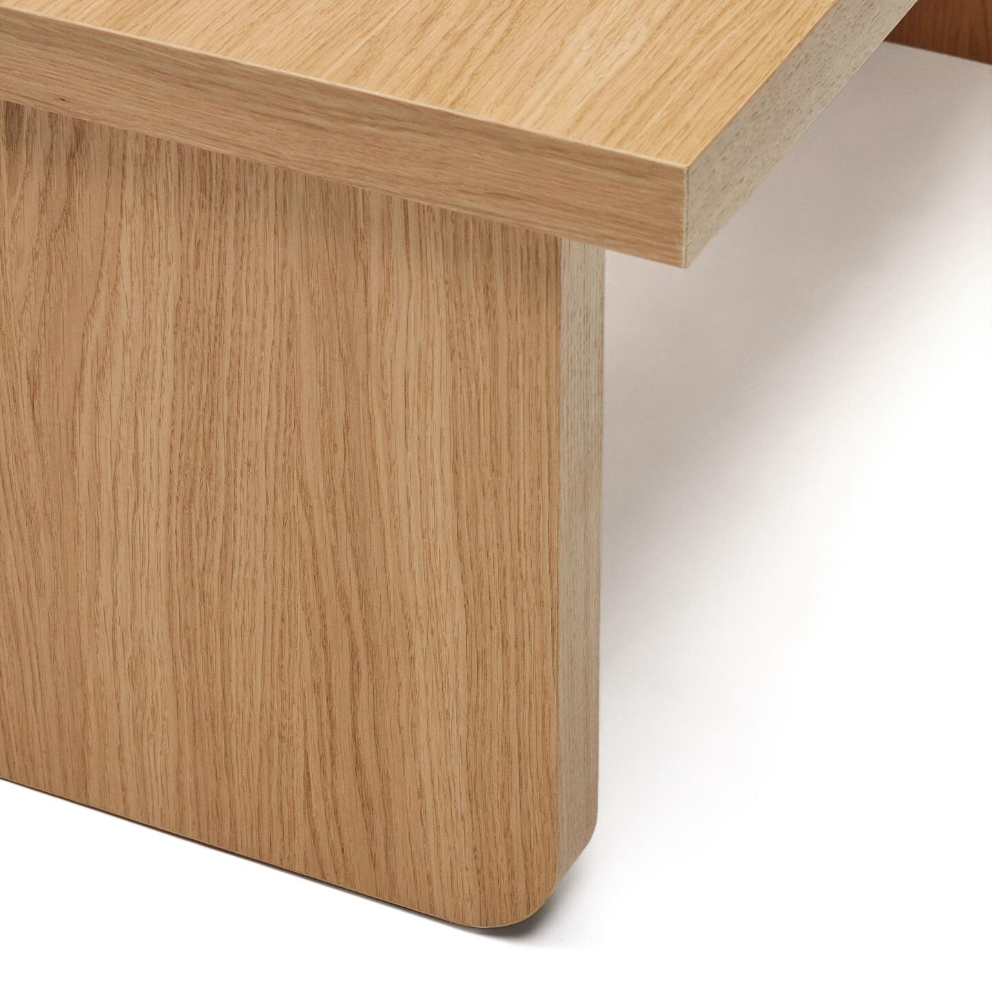 Kave Home Salontafel 'Oaq' Eiken, 89 x 62cm