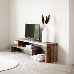 DTP Home TV-meubel 'Timber' Gemixt hout, Set van 2 stuks