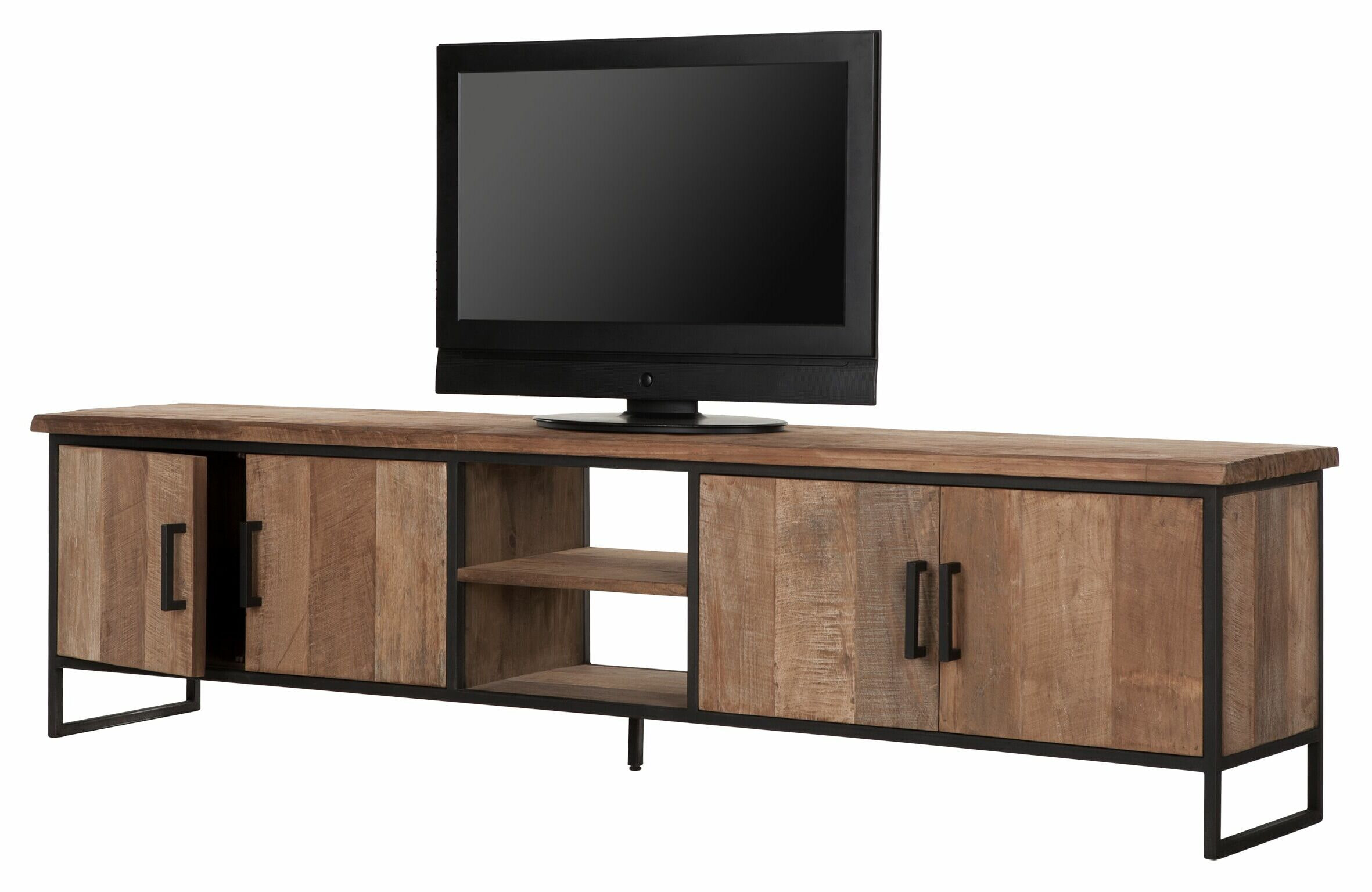 DTP Home TV-meubel 'Beam' Teakhout, 220cm, kleur Naturel
