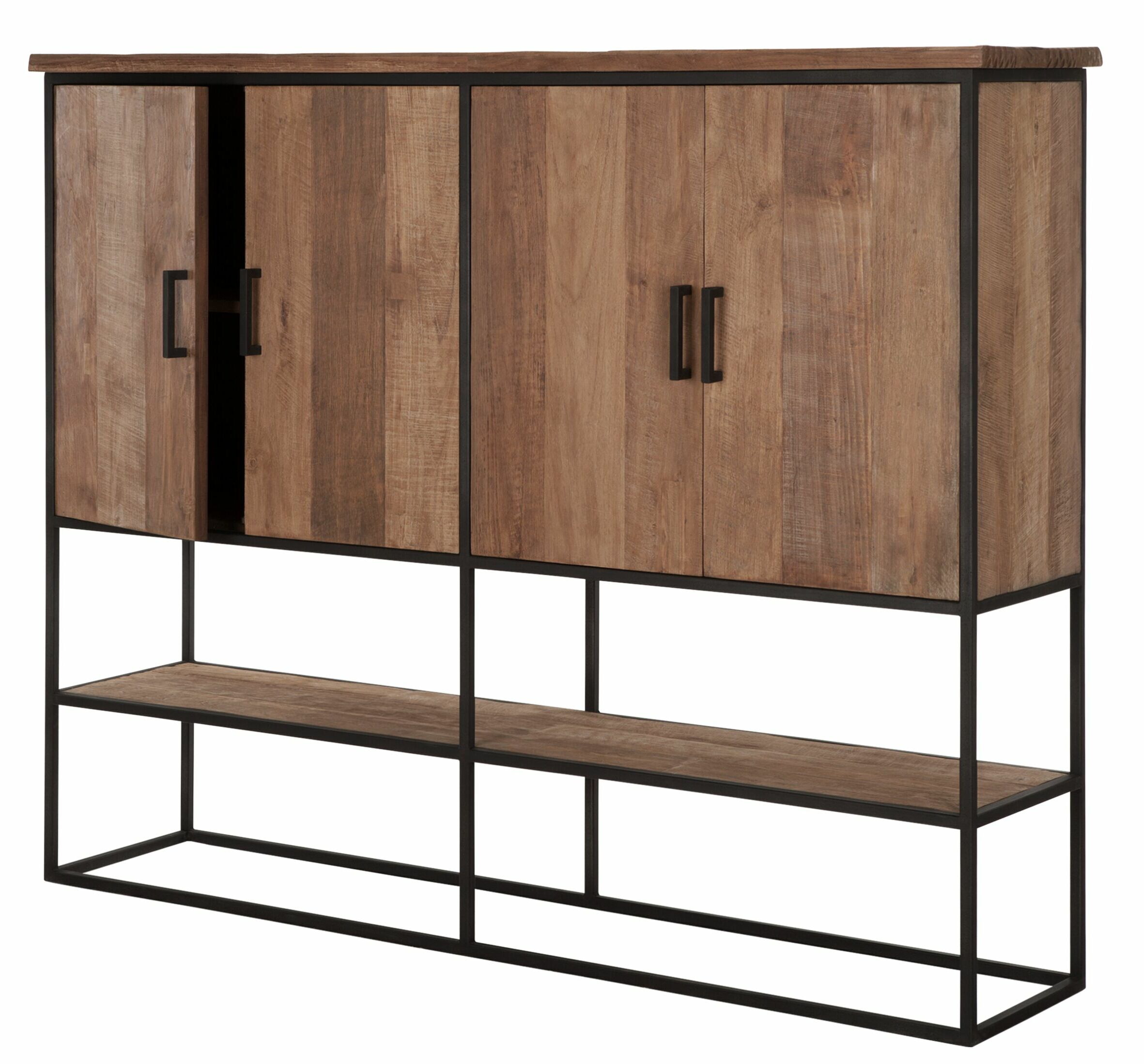 DTP Home Opbergkast 'Beam' Teakhout, 180 x 140cm, kleur Naturel